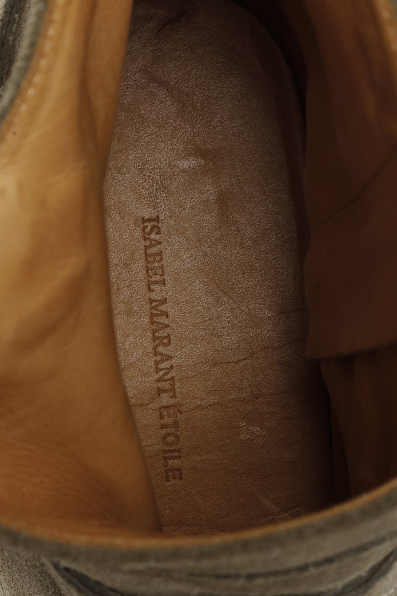 Isabel Marant Étoile ‘Ralf’ Suede Ankle Boots in Olive