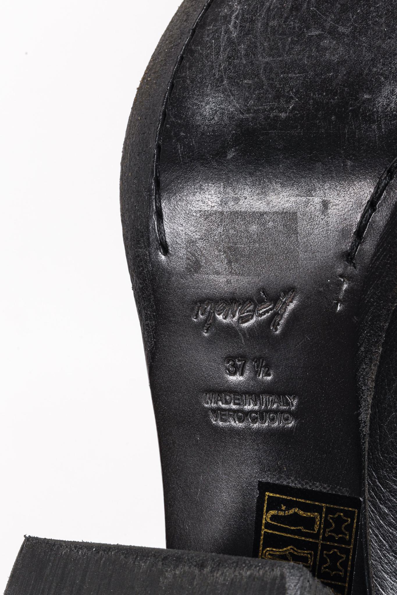 Marsèll Black Leather Ankle Boots with Block Heel