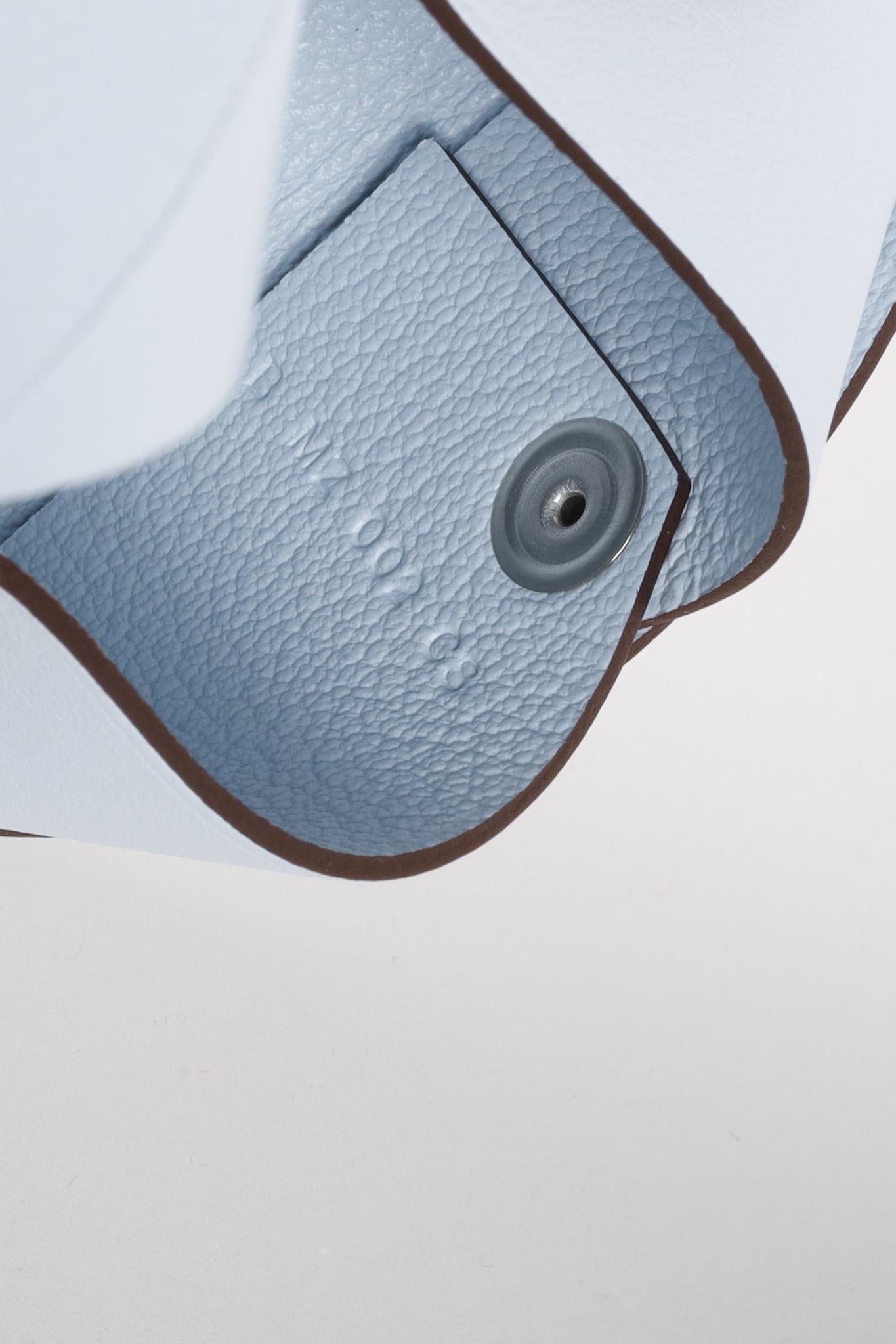 Hermès Swift Cowboy Bleu Brume Calvi Card Holder