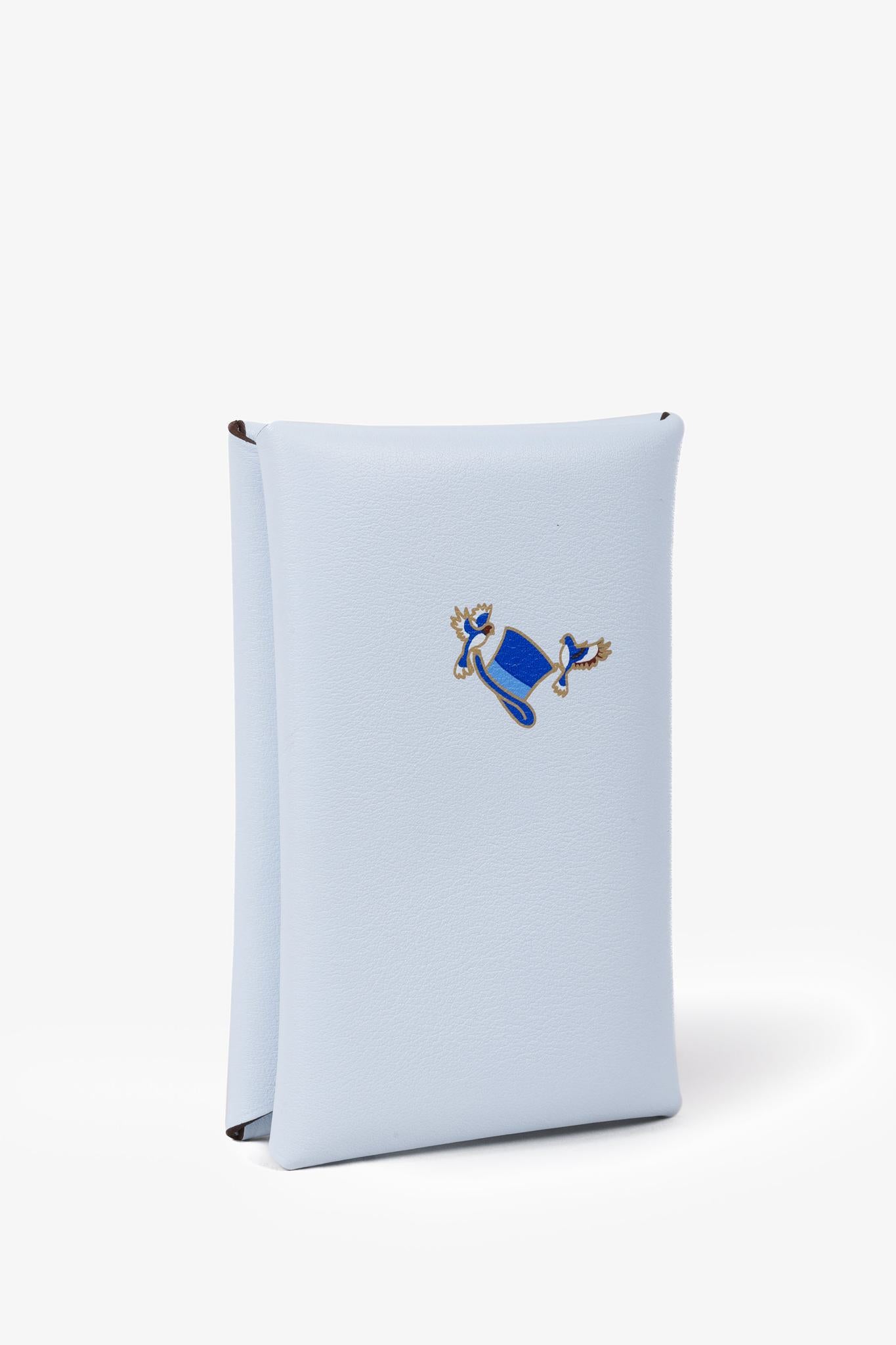 Hermès Swift Cowboy Bleu Brume Calvi Card Holder