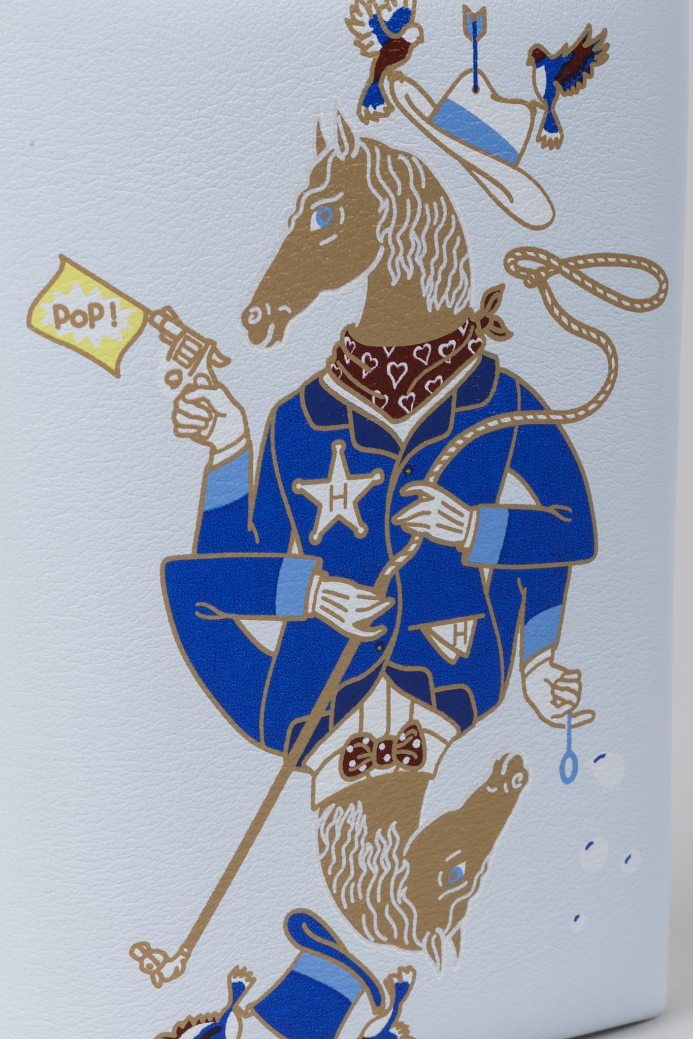 Hermès Swift Cowboy Bleu Brume Calvi Card Holder