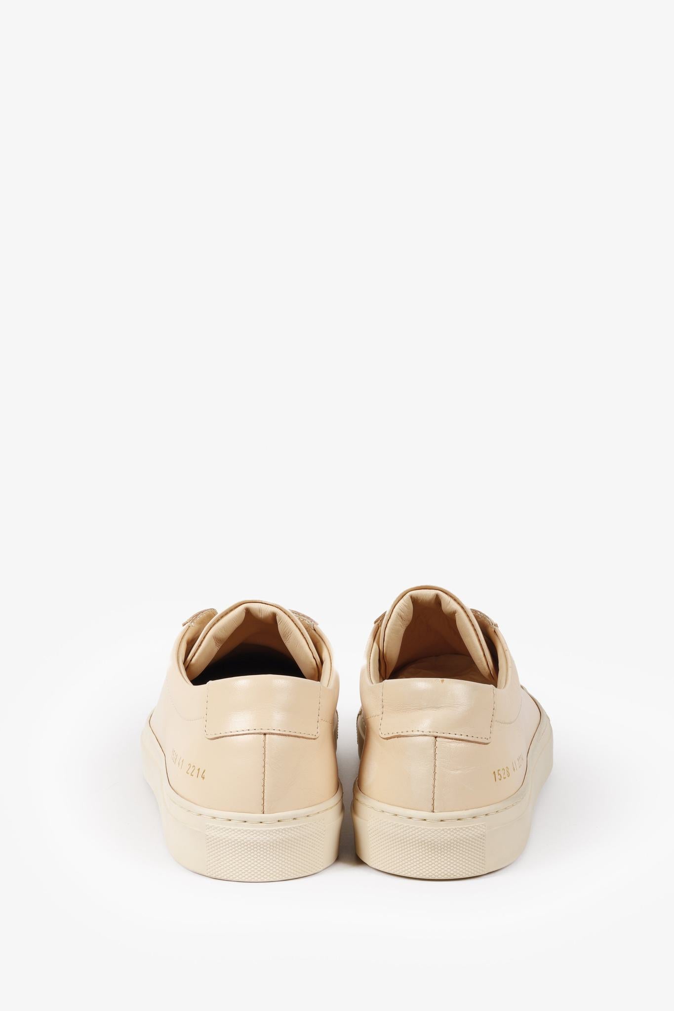 Common Projects Beige Achilles Low Sneakers