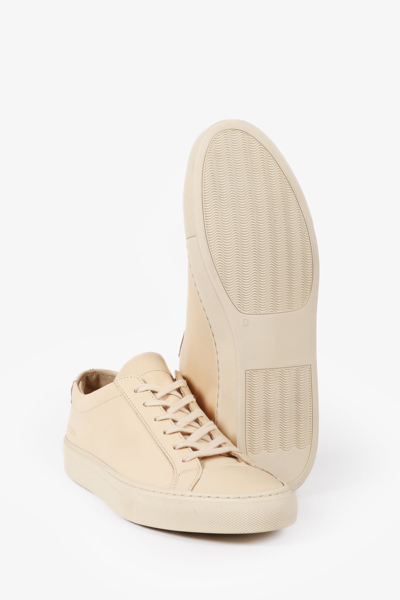 Common Projects Beige Achilles Low Sneakers