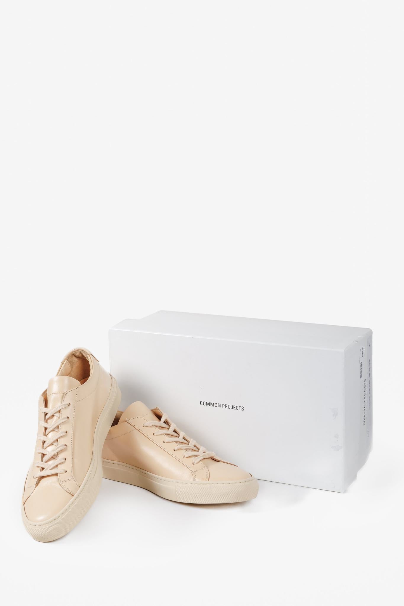 Common Projects Beige Achilles Low Sneakers