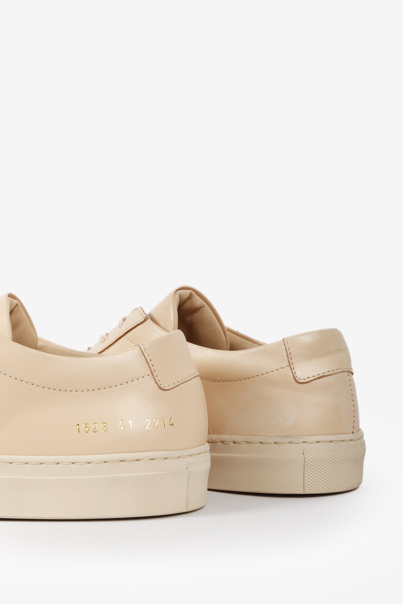 Common Projects Beige Achilles Low Sneakers
