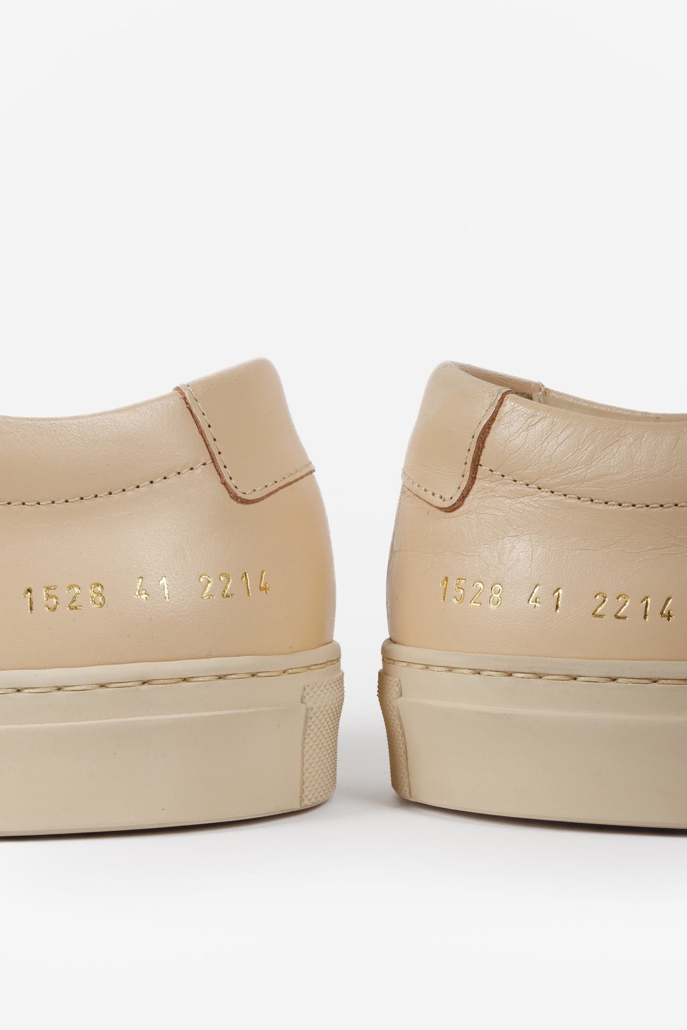 Common Projects Beige Achilles Low Sneakers