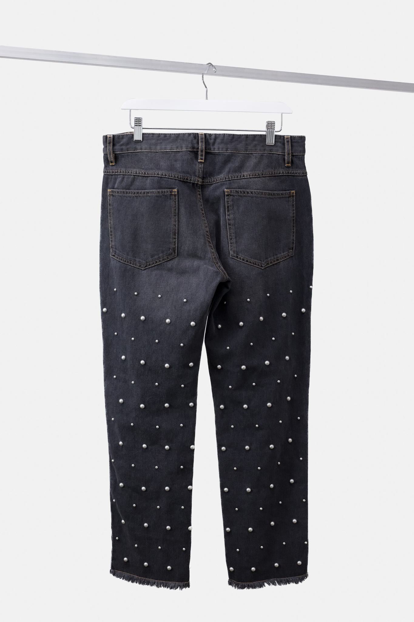 Isabel Marant Etoile Beaded Dulano Denim Trousers