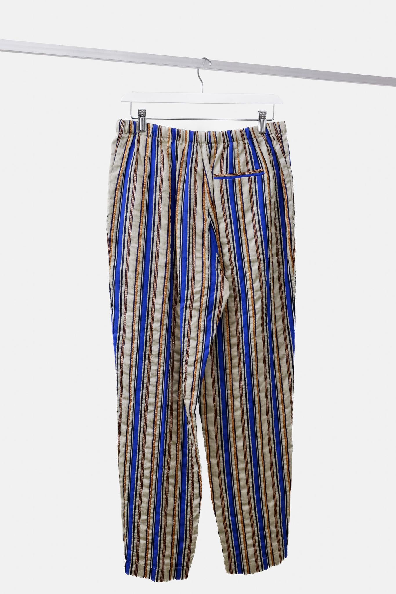 Forte_Forte R/19 6021 Blue Striped Pants
