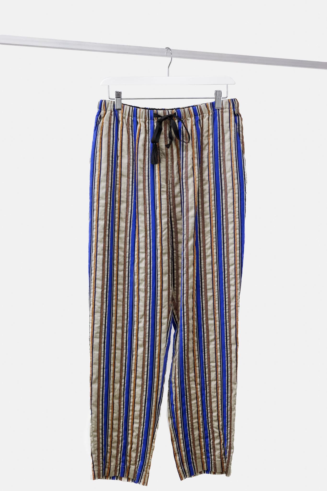 Forte_Forte R/19 6021 Blue Striped Pants
