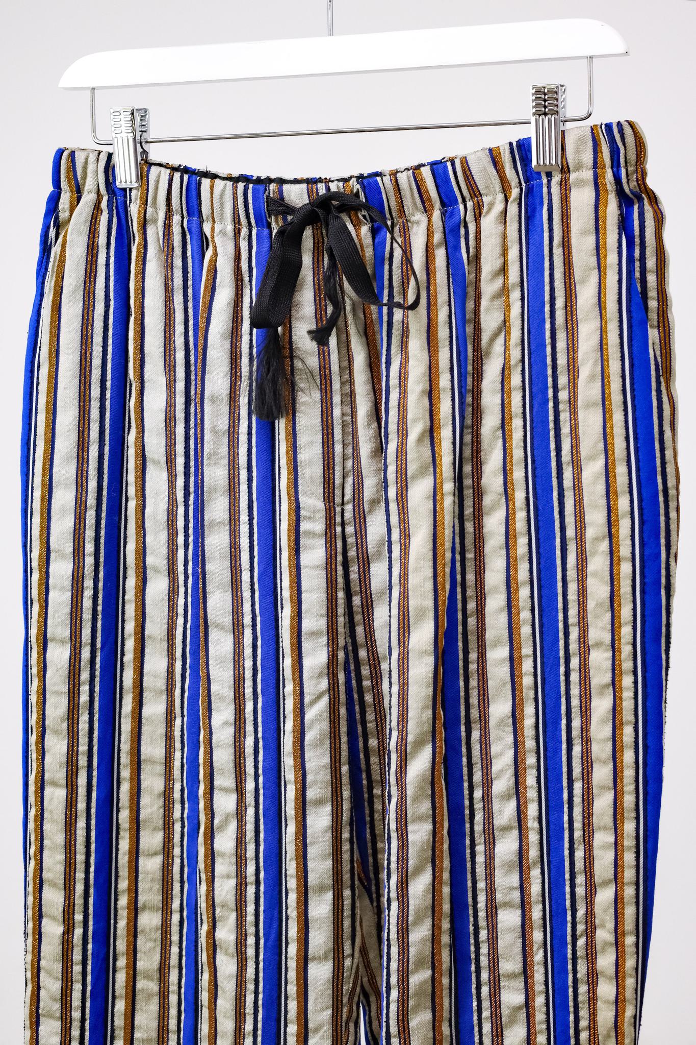 Forte_Forte R/19 6021 Blue Striped Pants