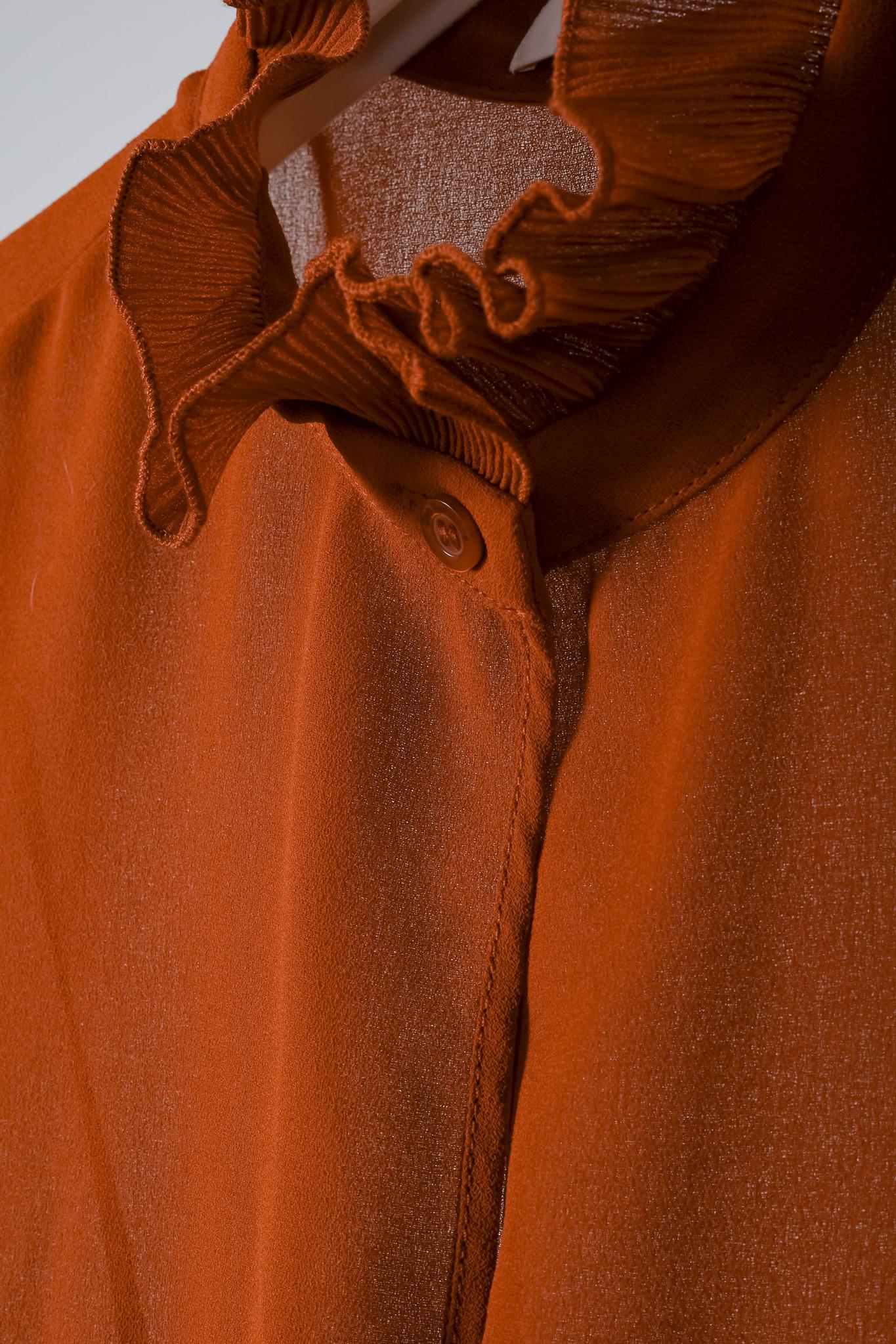 See By Chloé PF/19 Earthy Red Embellished Georgette Dress