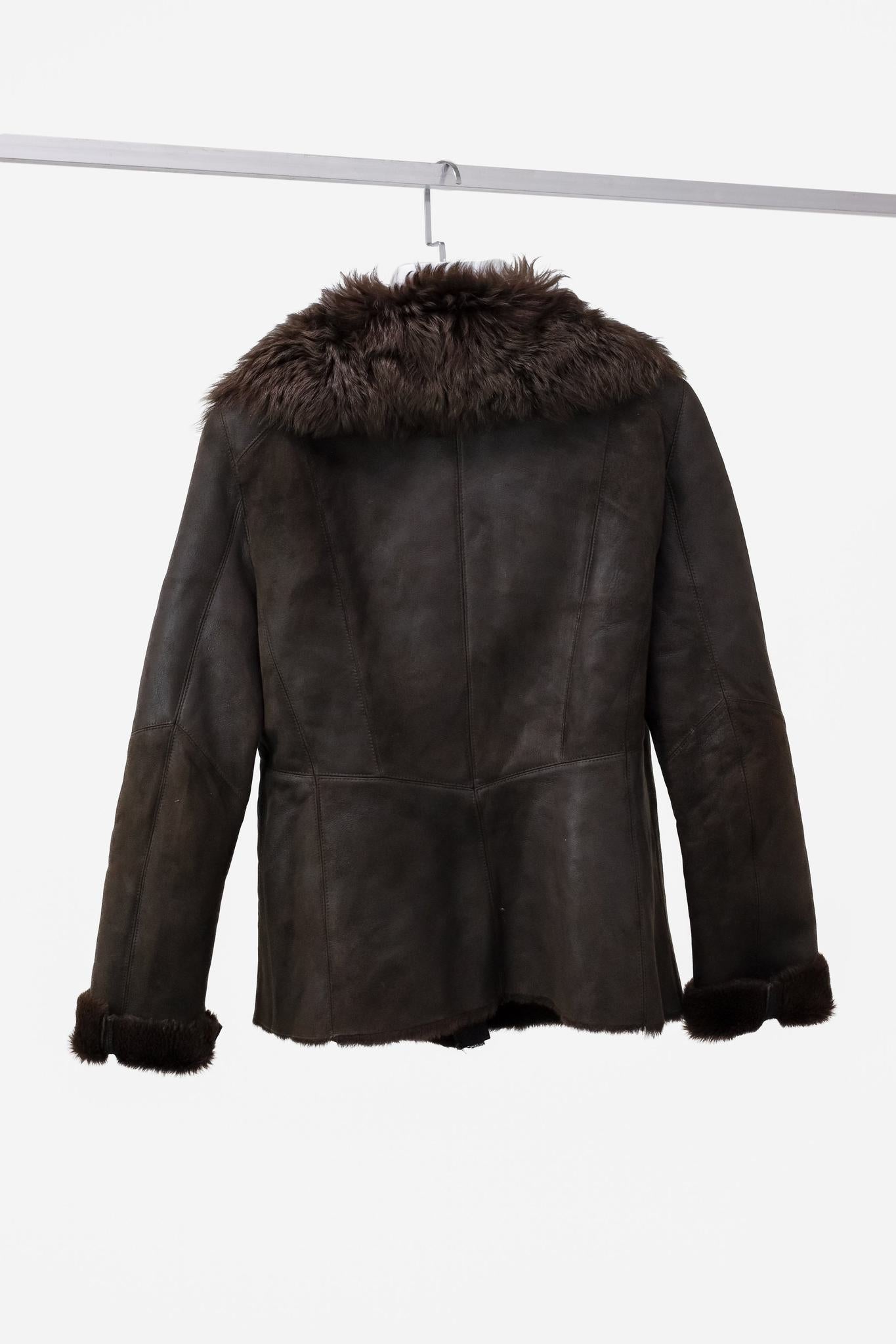 Espresso Suede Fur Lined Jacket