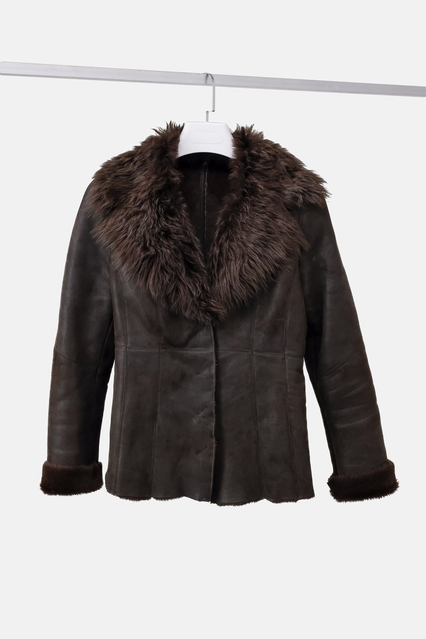 Espresso Suede Fur Lined Jacket
