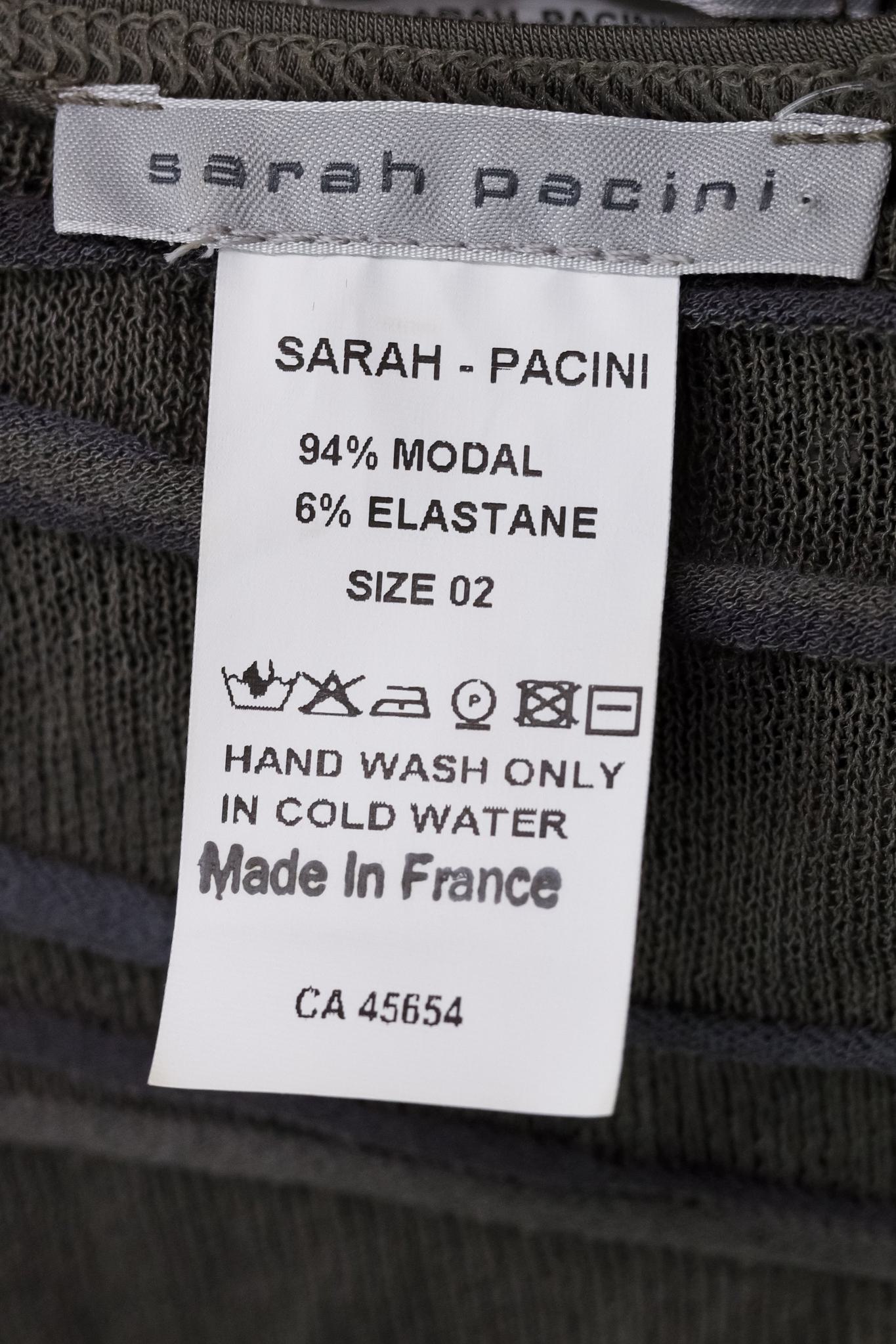 Sarah Pacini Asymmetrical Layered Dress