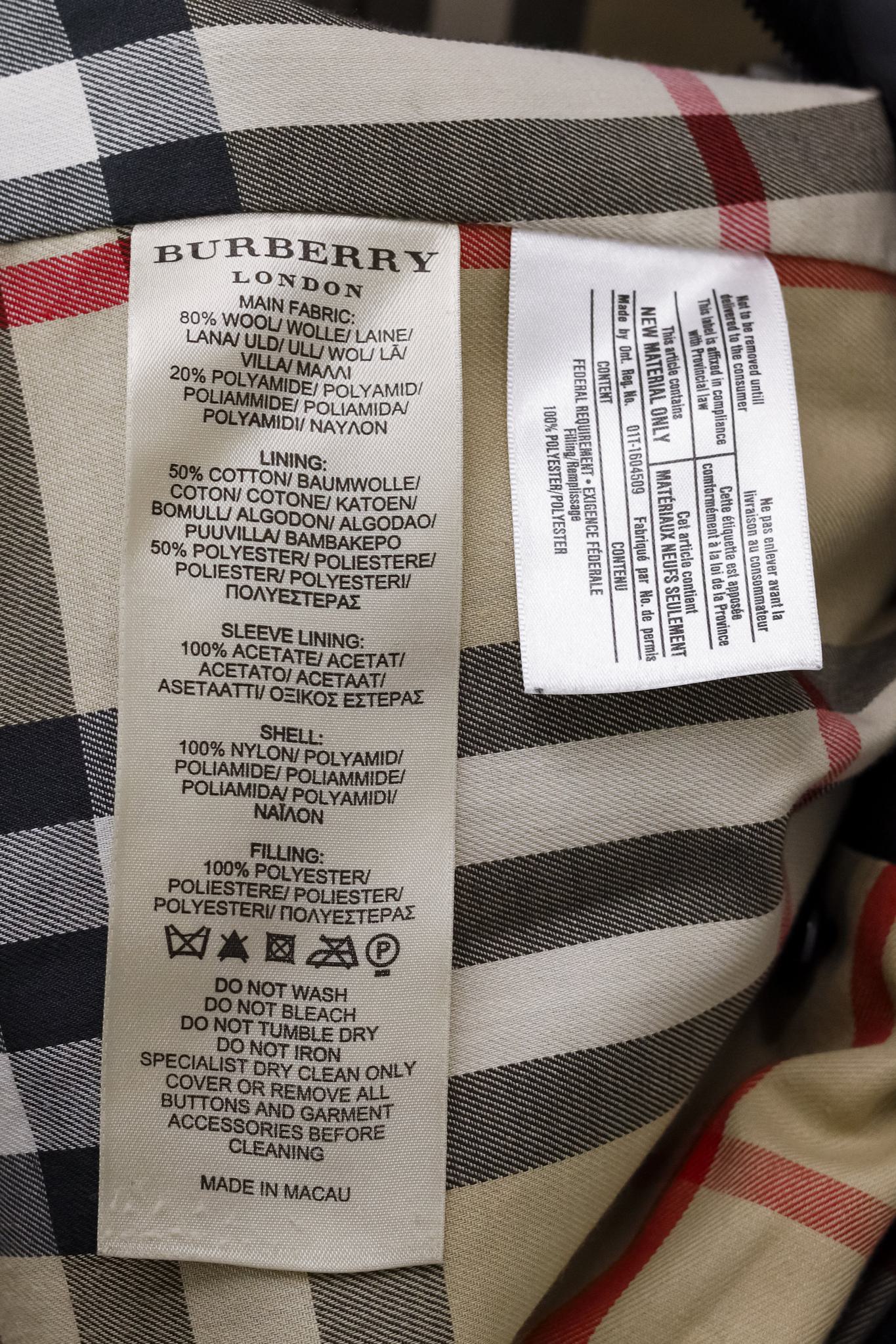 Burberry Black Puffer Layered Coat
