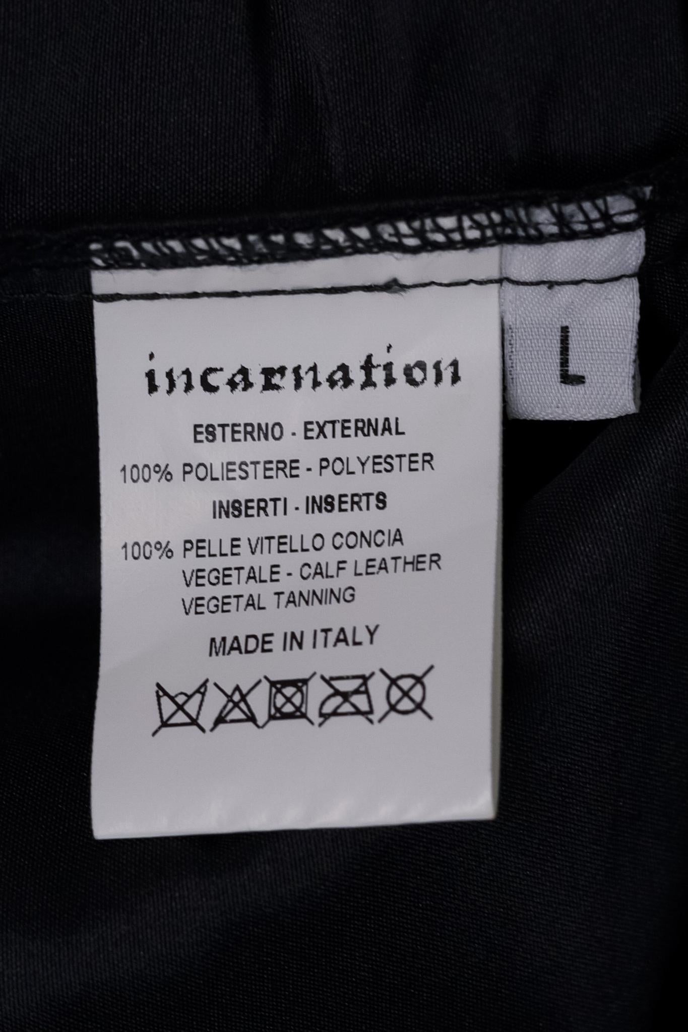 Incarnation Black Leather Trim Jacket