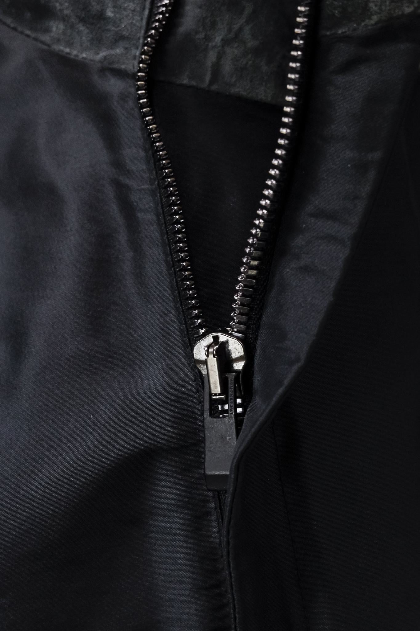 Incarnation Black Leather Trim Jacket