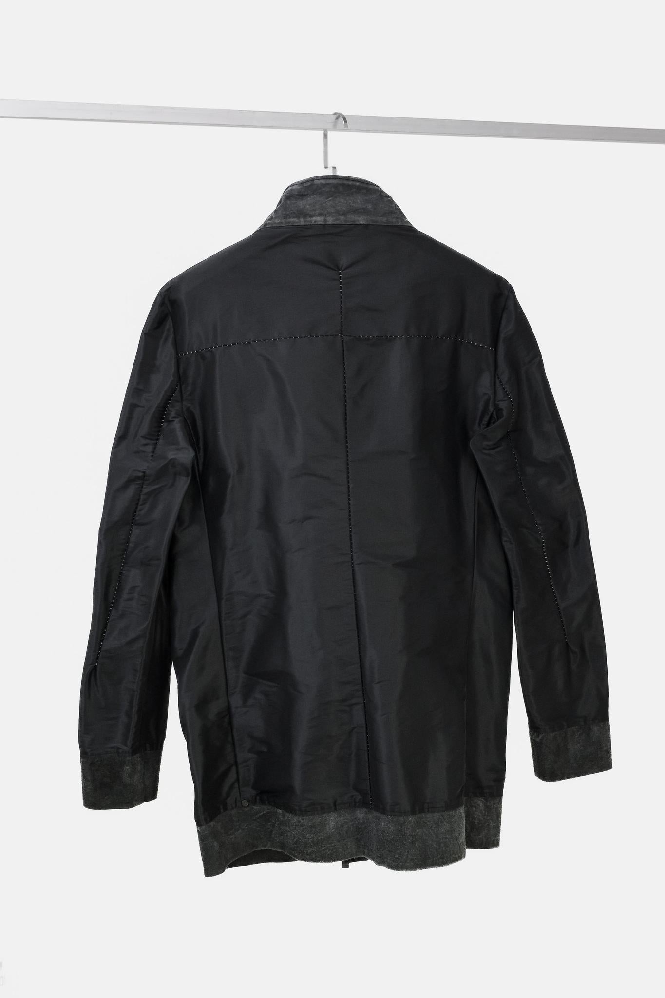 Incarnation Black Leather Trim Jacket