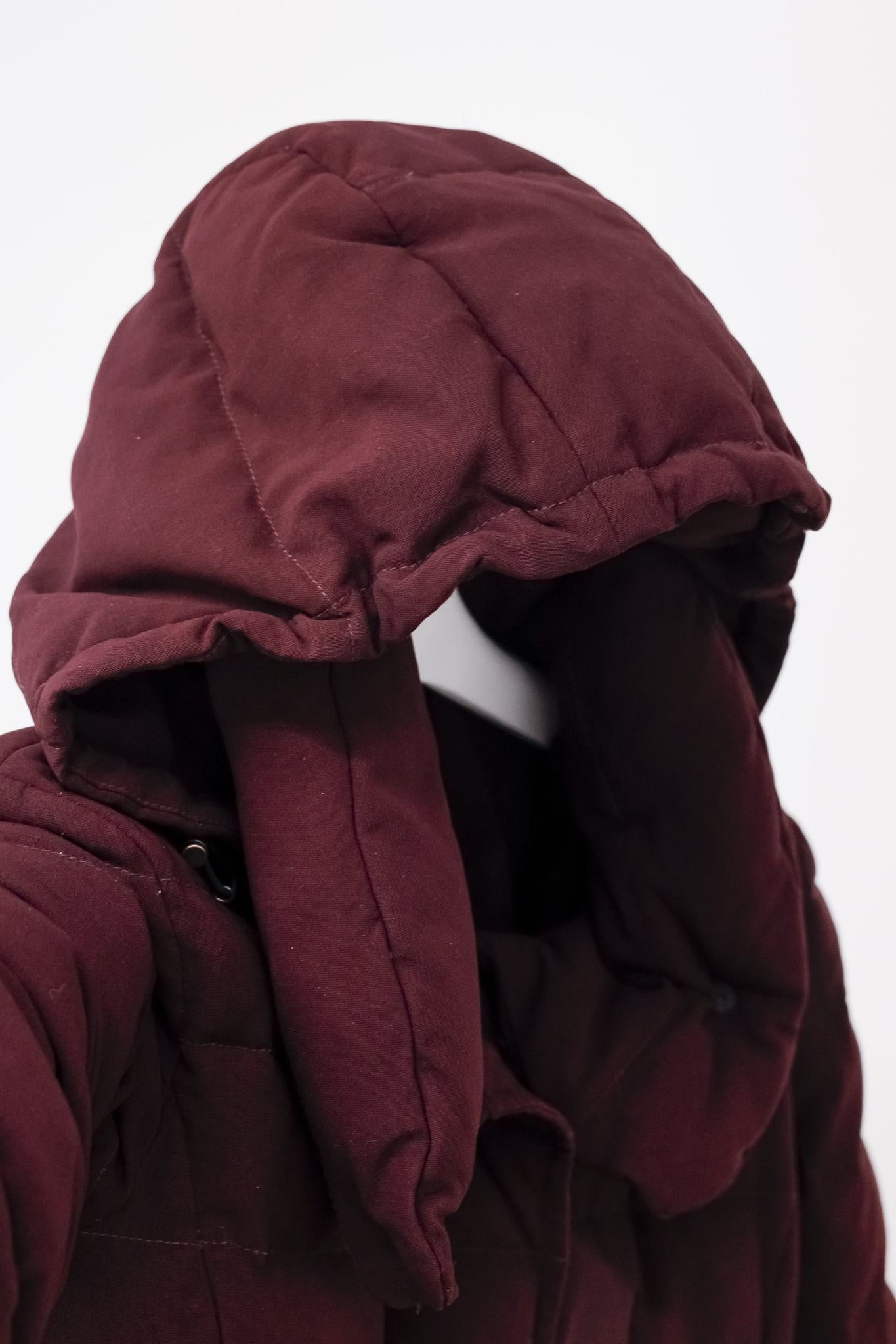 Akris Punto Burgundy Down Puffer Jacket