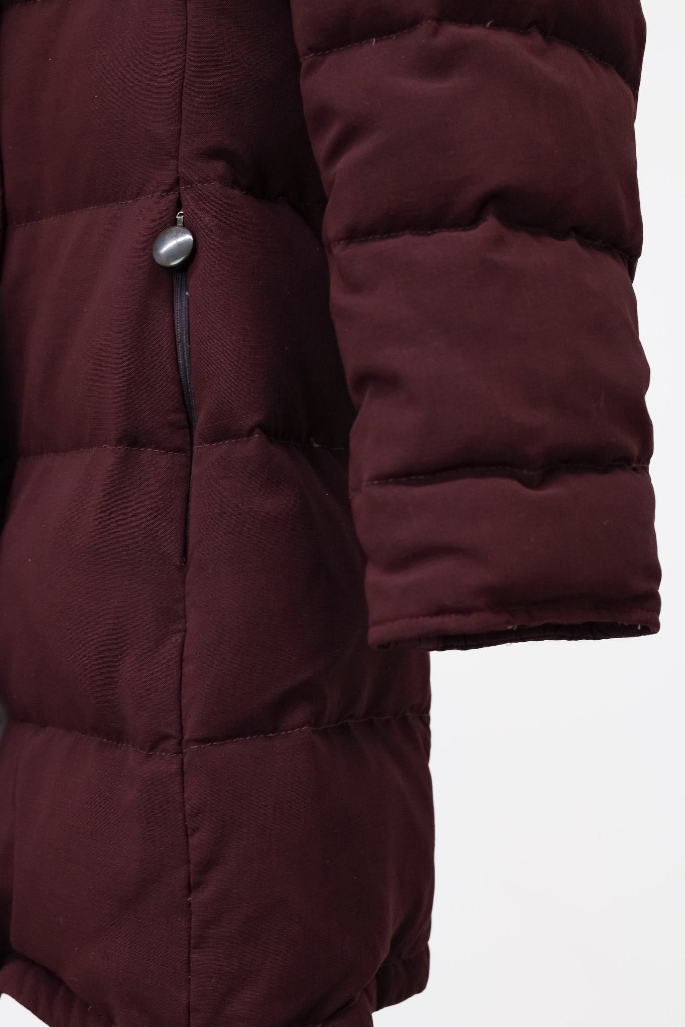 Akris Punto Burgundy Down Puffer Jacket
