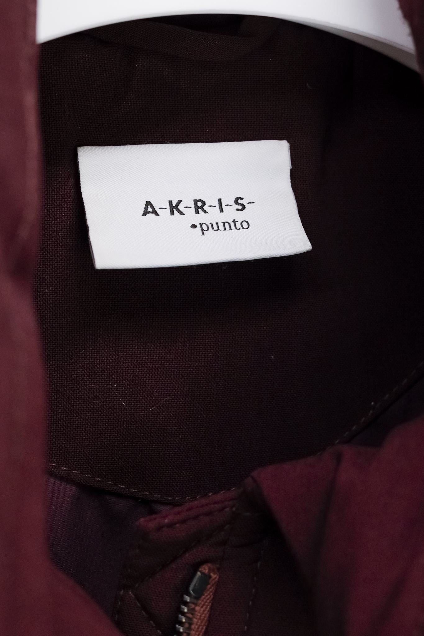 Akris Punto Burgundy Down Puffer Jacket