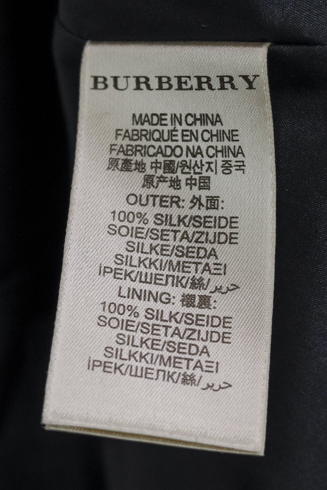 Burberry Beat Check Silk Peplum Tank