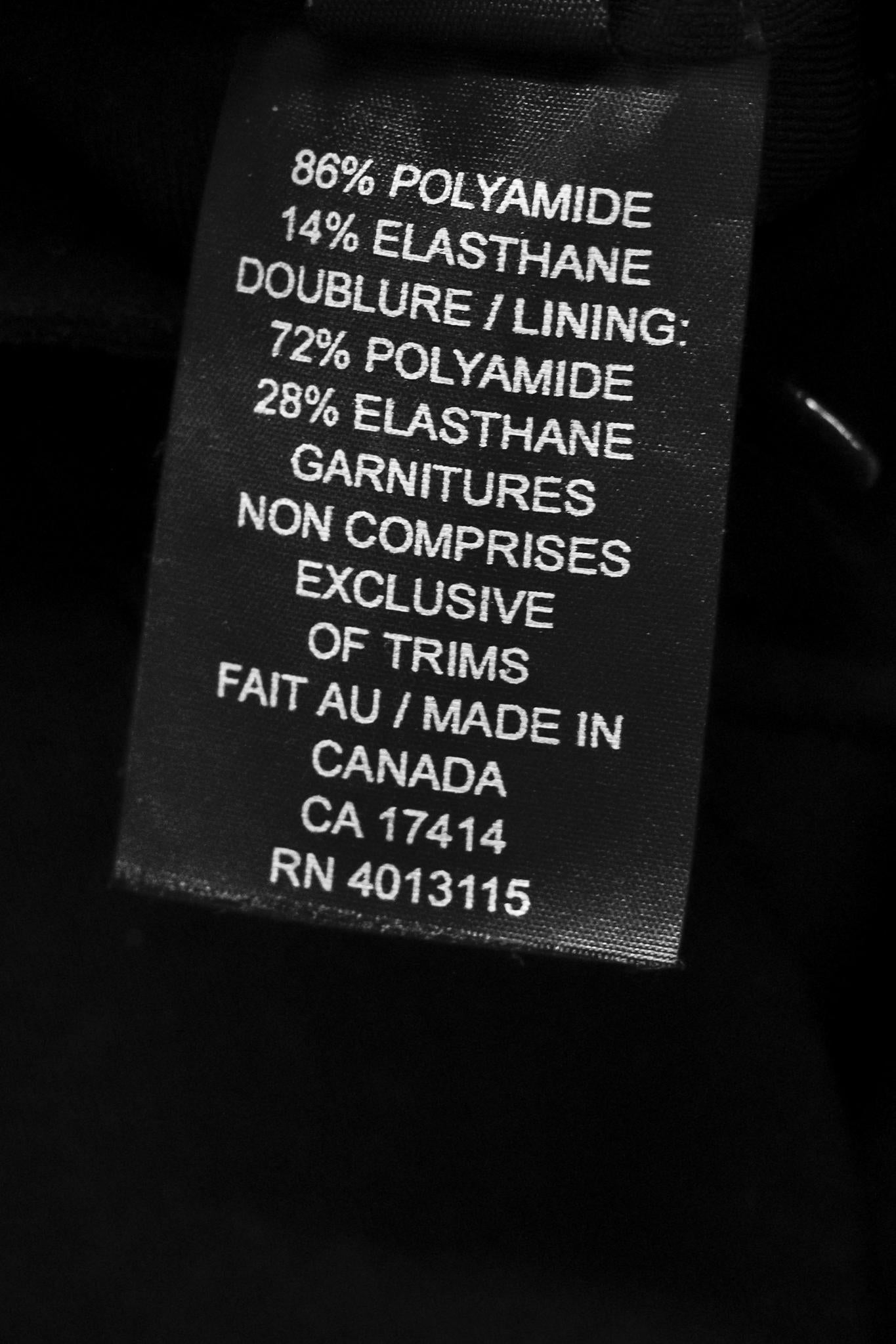 Marie Saint Pierre Black Neoprene Slim Pants