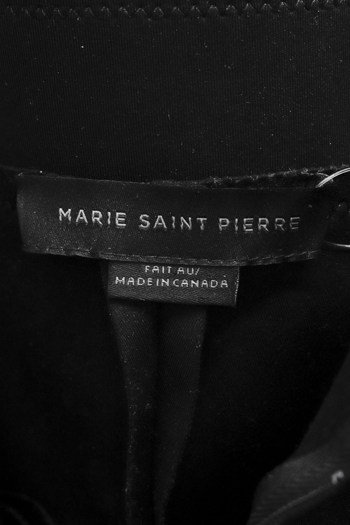 Marie Saint Pierre Black Neoprene Slim Pants