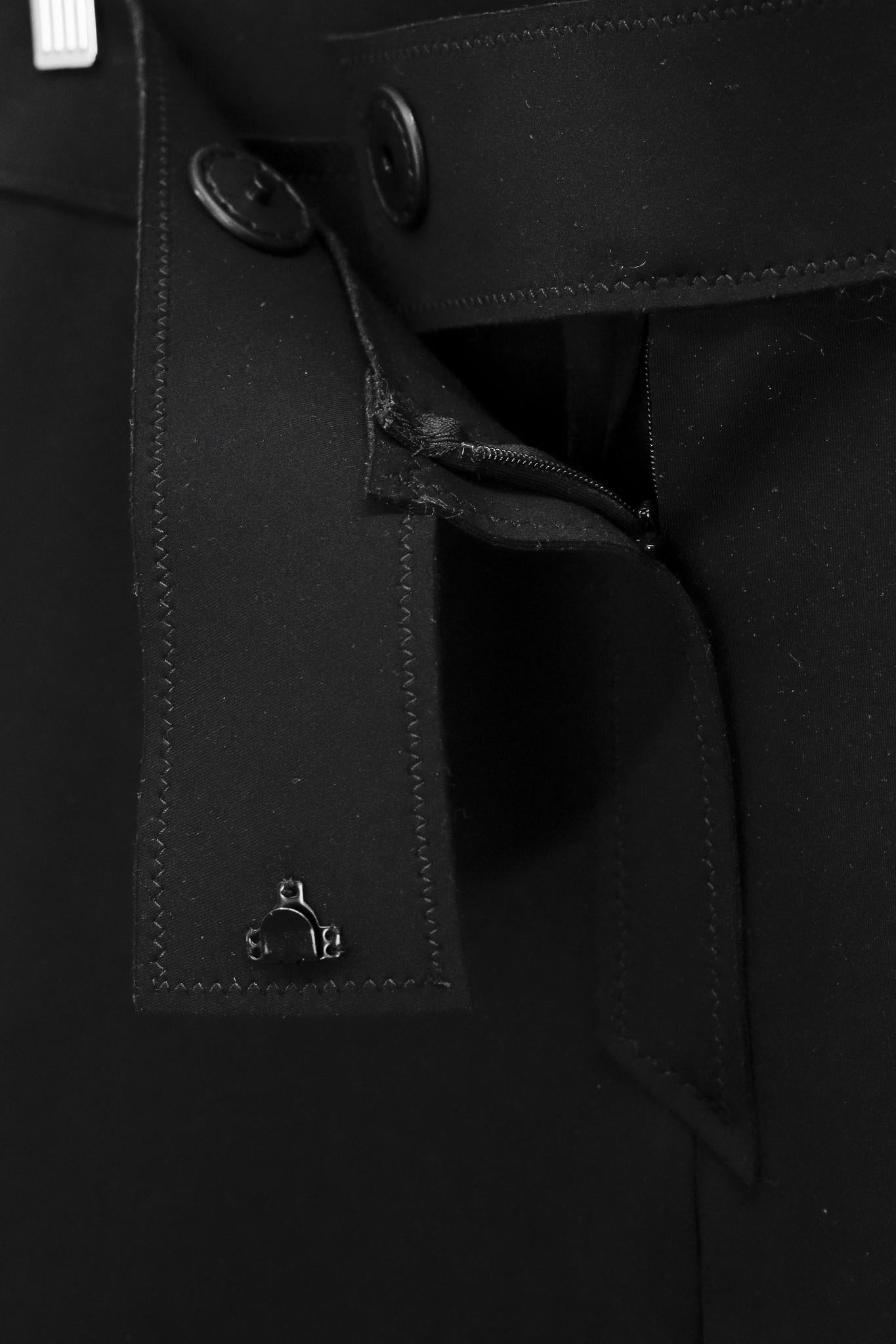 Marie Saint Pierre Black Neoprene Slim Pants