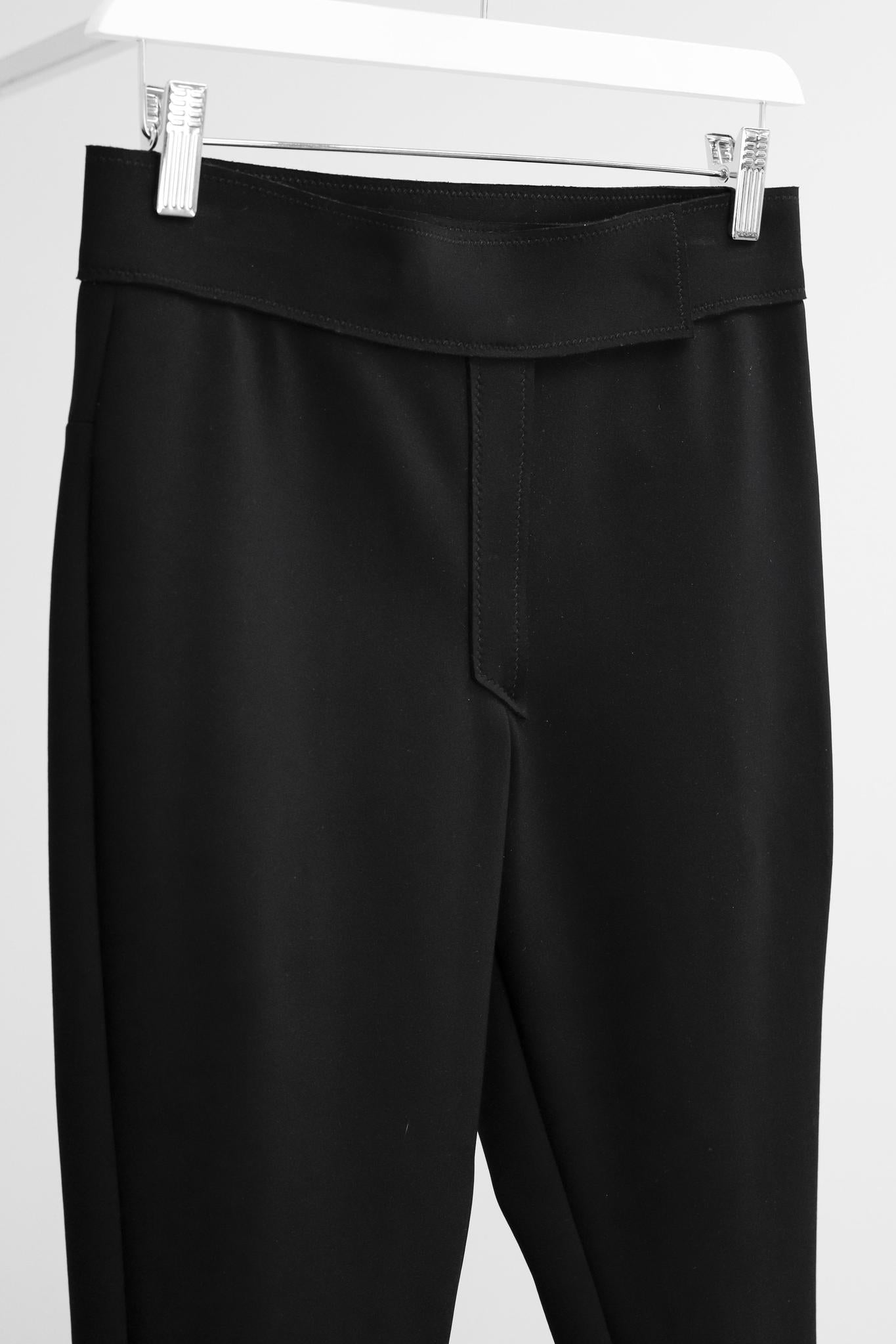 Marie Saint Pierre Black Neoprene Slim Pants
