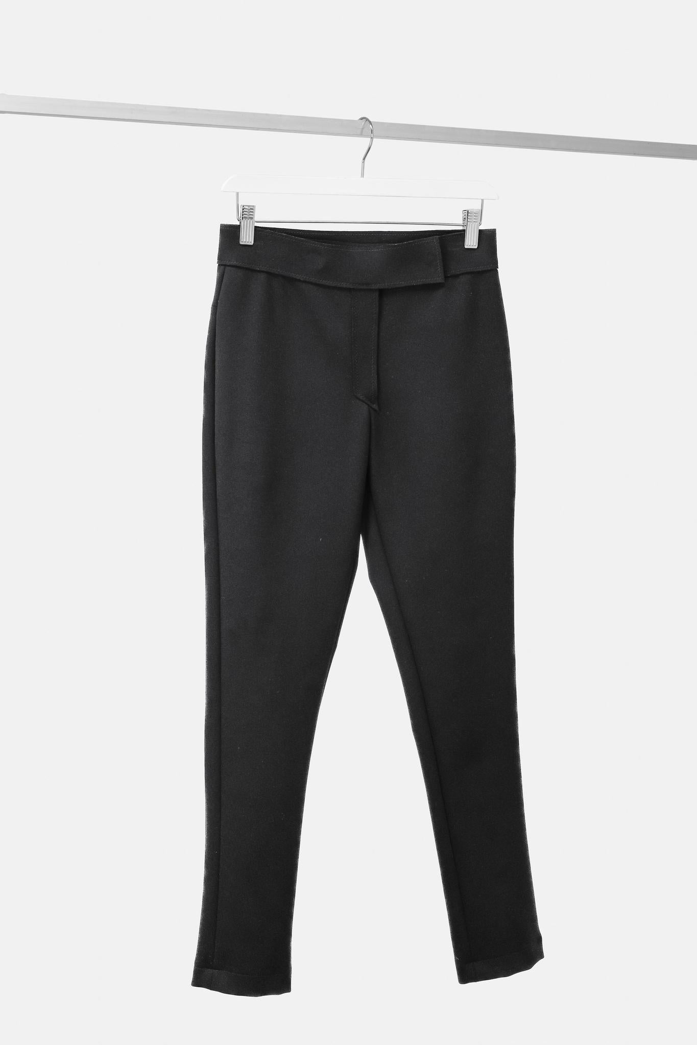 Marie Saint Pierre Black Neoprene Slim Pants