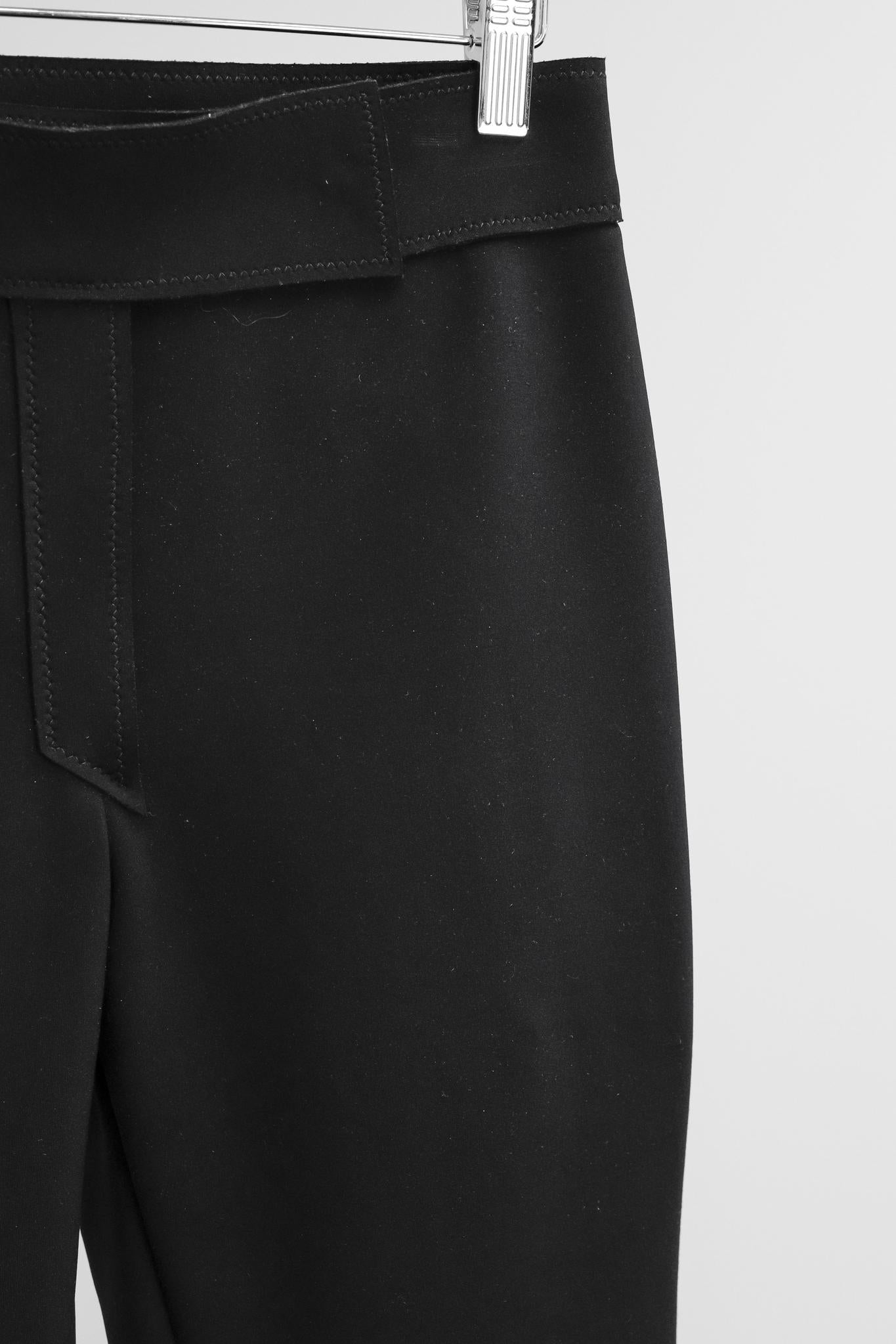 Marie Saint Pierre Black Neoprene Slim Pants