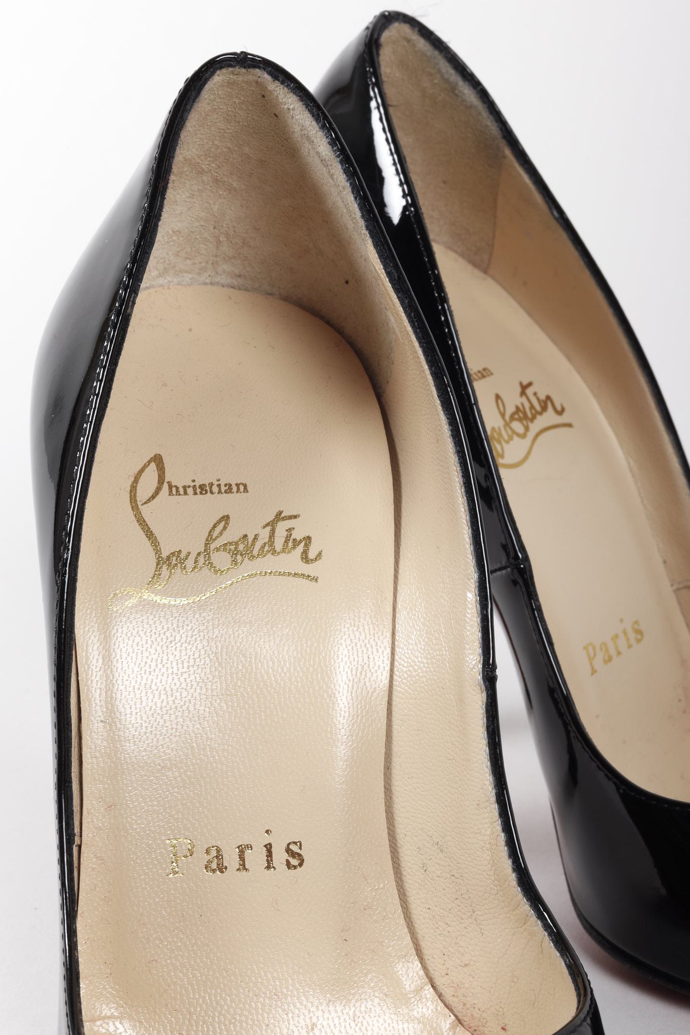 Christian Louboutin Black Patent Leather Pumps