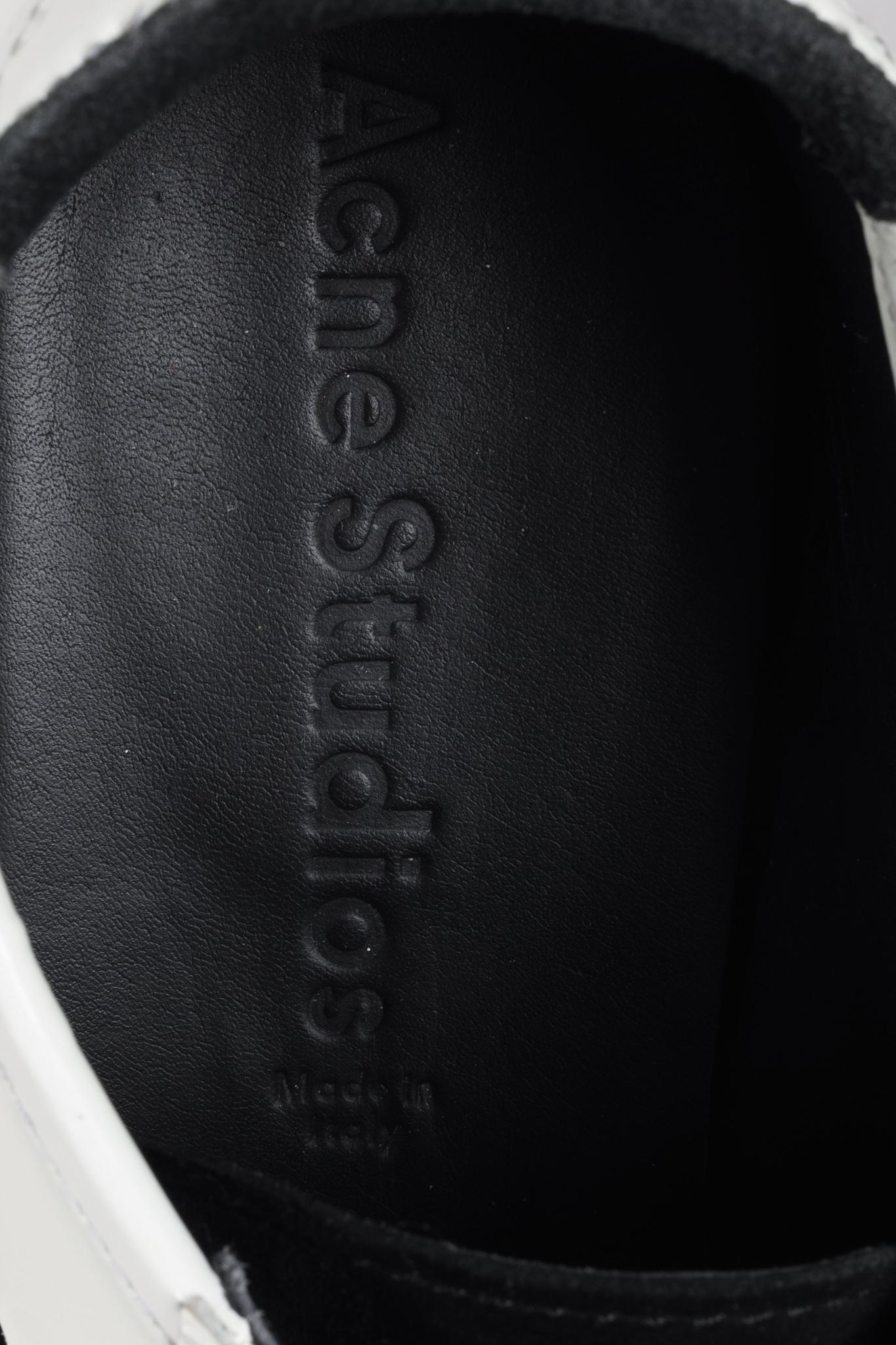 Acne Studios Perforated Calf Leather White Adrie Sneaker