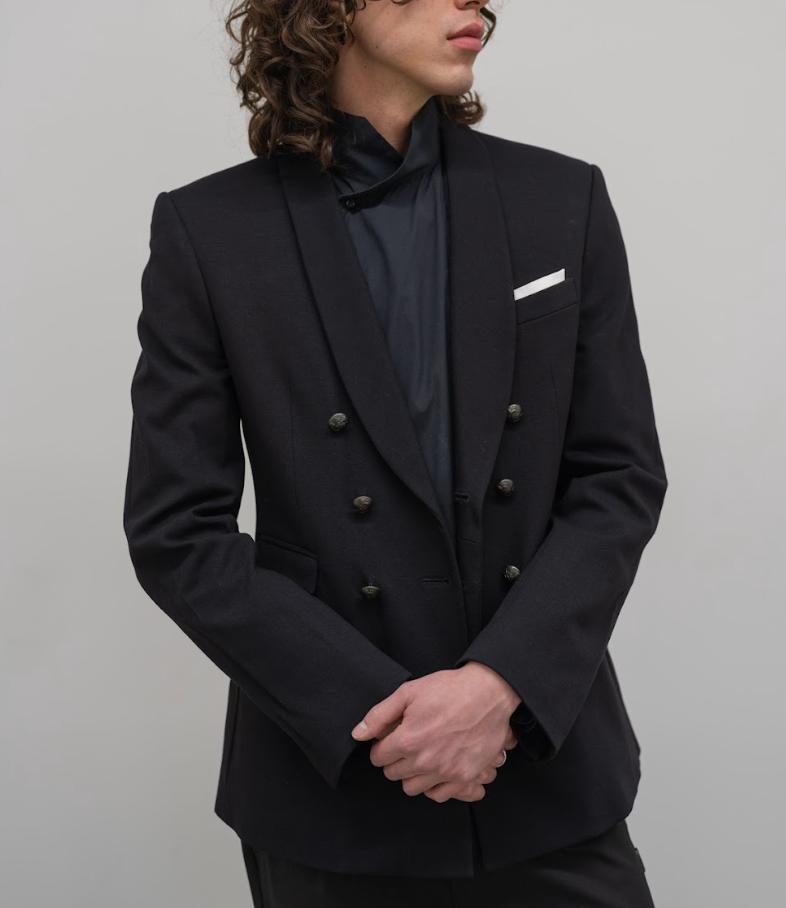 Neil Barrett Black Double Breasted Blazer