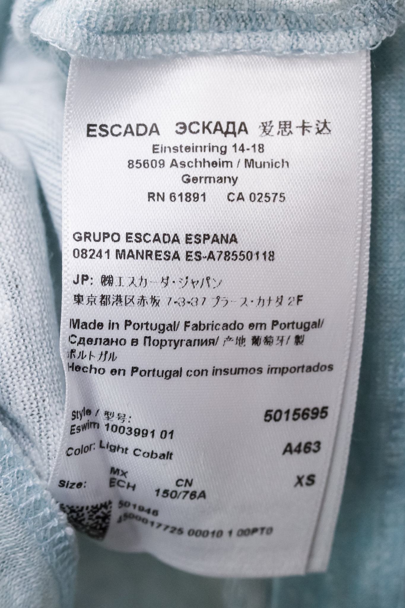 Escada Sport Eswim Light Cobalt Swim Stripe Linen Tank