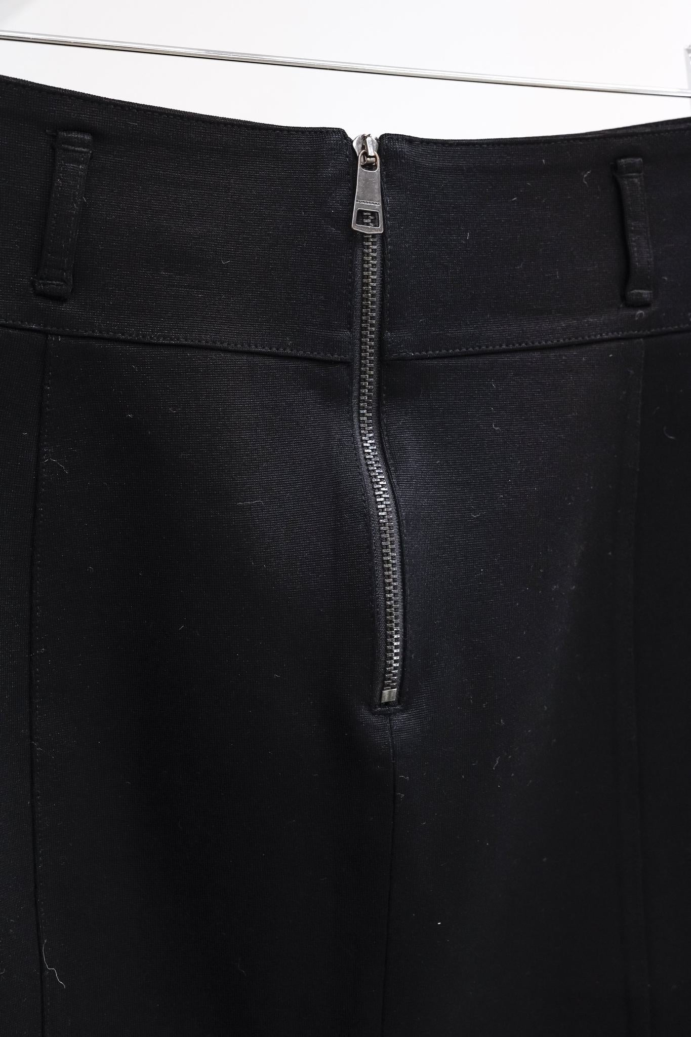 Burberry Black Stretch Corset-Jersey Pencil Skirt