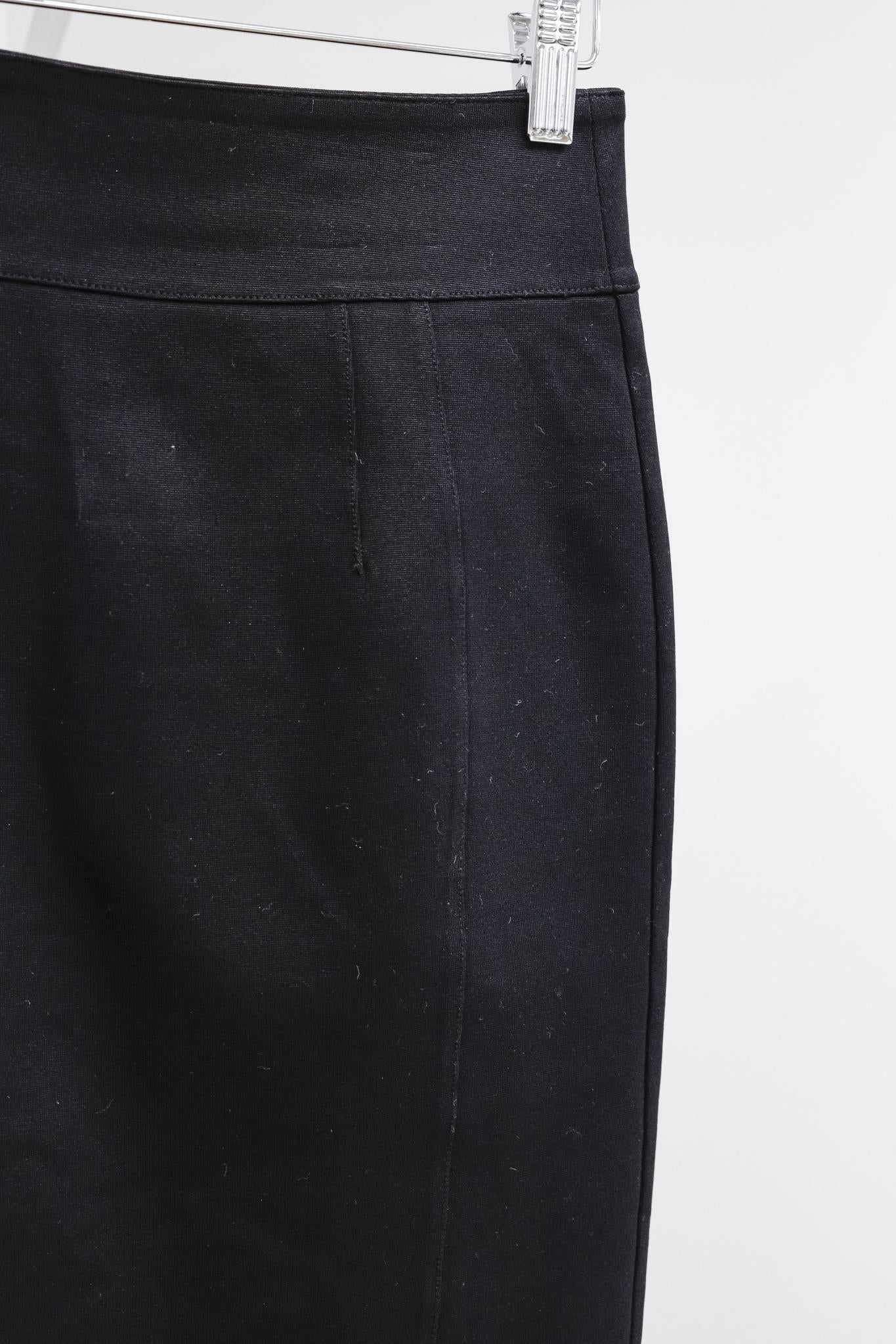 Burberry Black Stretch Corset-Jersey Pencil Skirt
