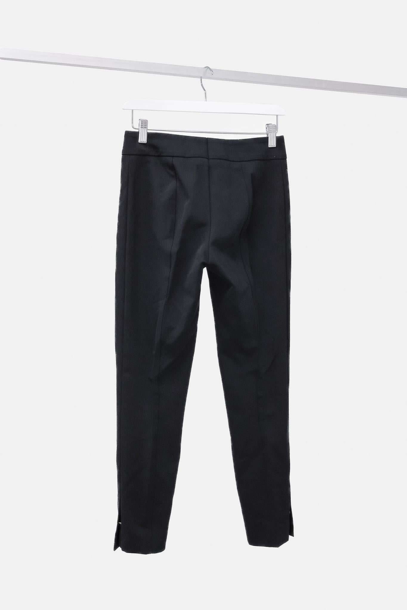 Escada Timran Snap-Hem Black Cigarette Pants