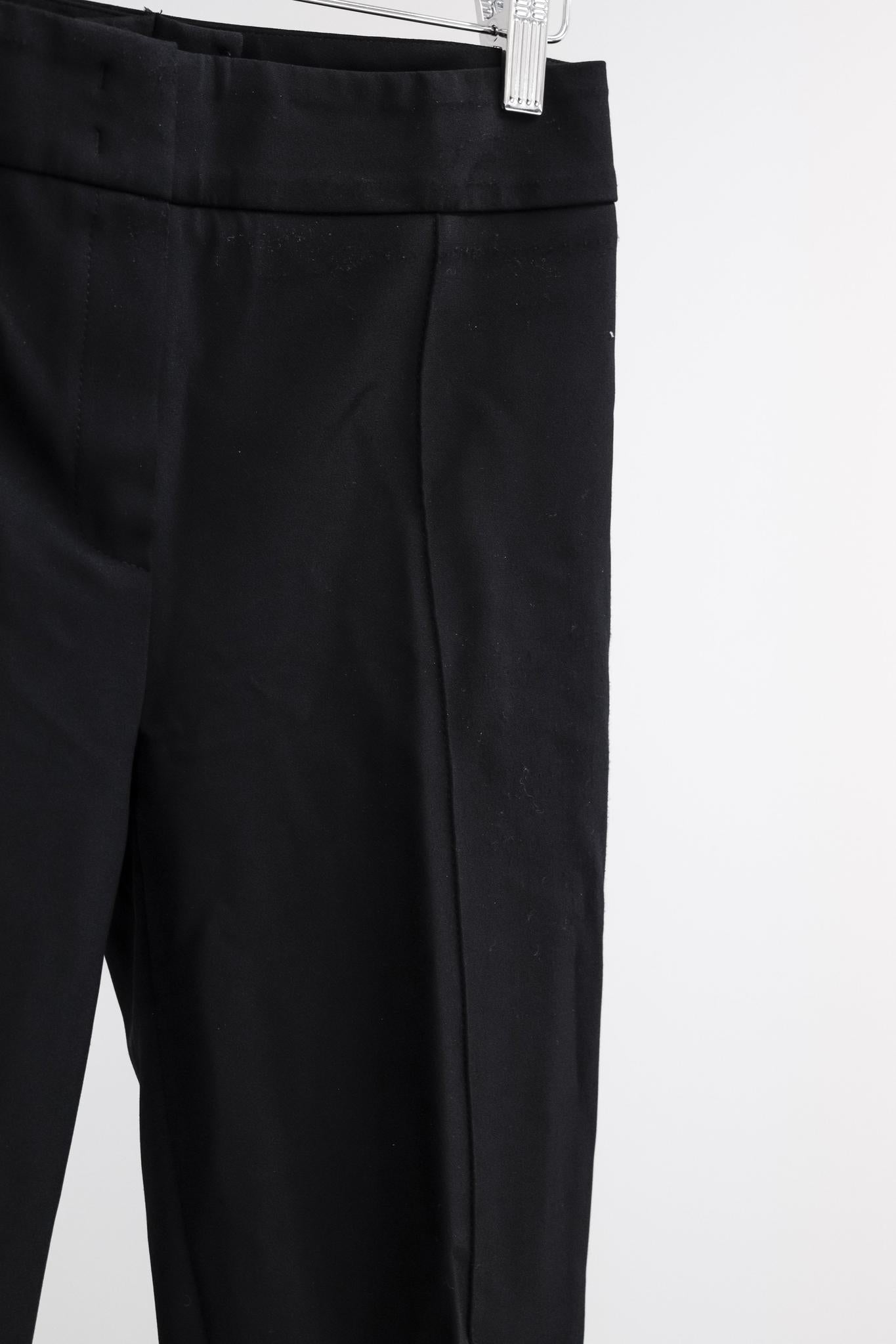 Escada Timran Snap-Hem Black Cigarette Pants