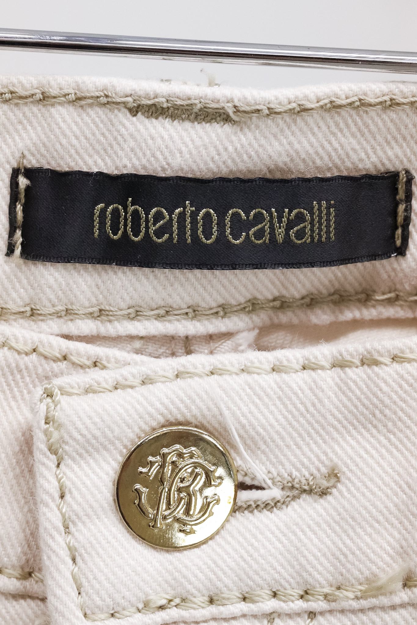 Roberto Cavalli Nude Pink Straight Leg Jeans