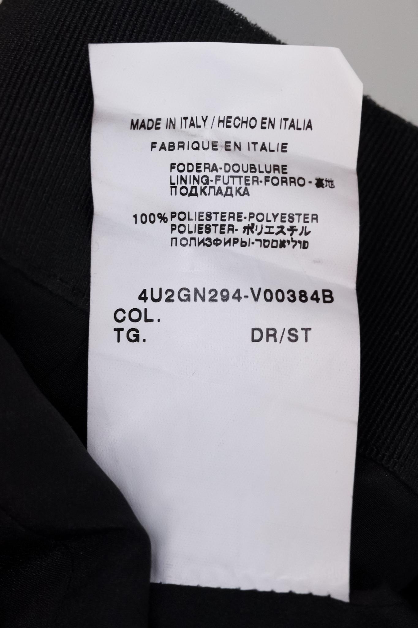 Valentino Grey Split Pencil Skirt