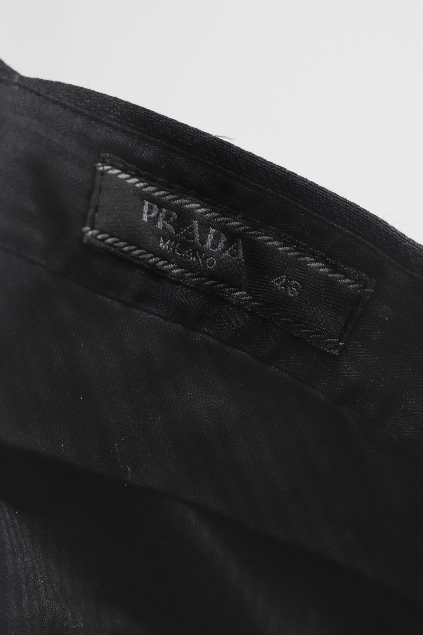 Prada Wool Navy Trousers
