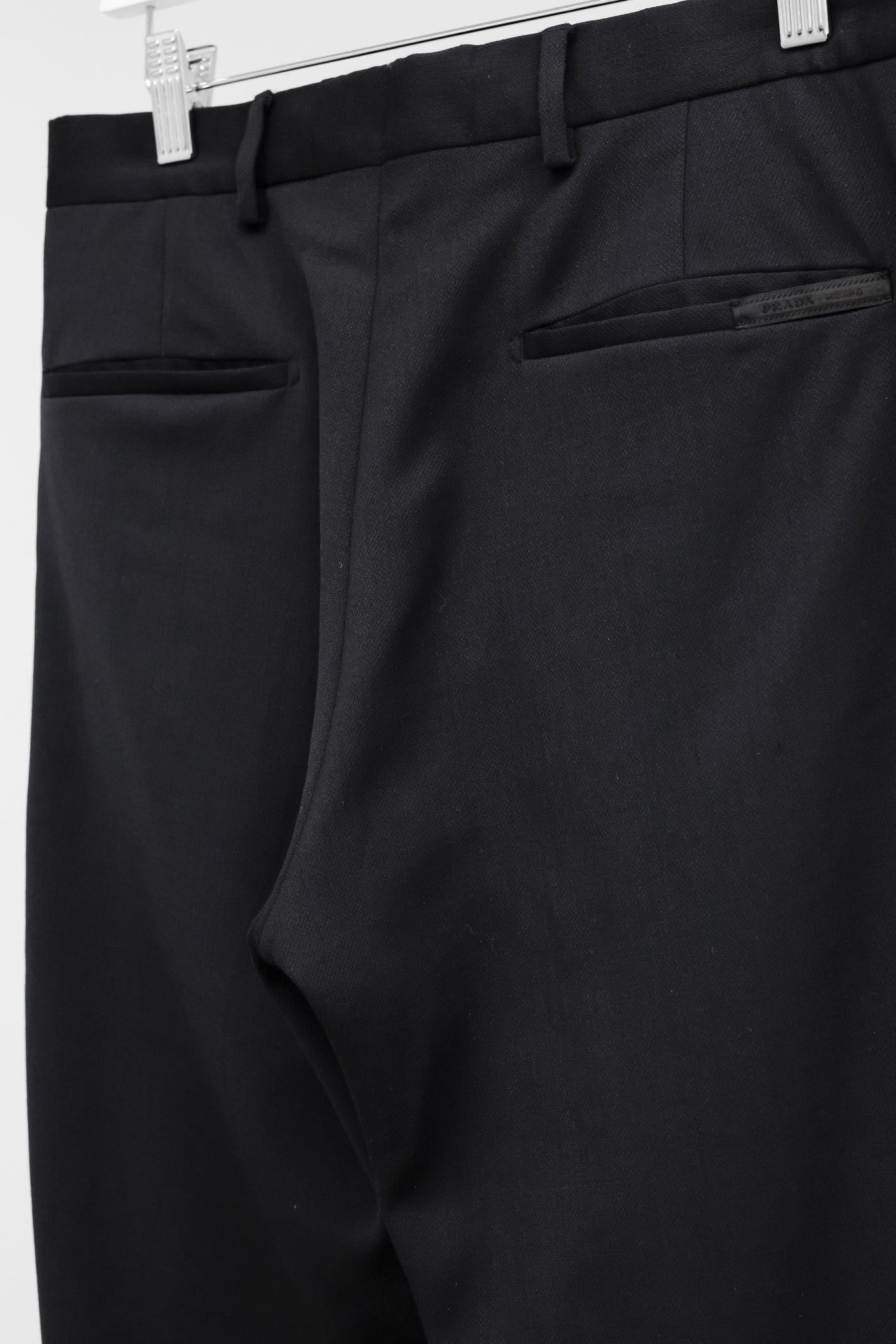 Prada Wool Navy Trousers