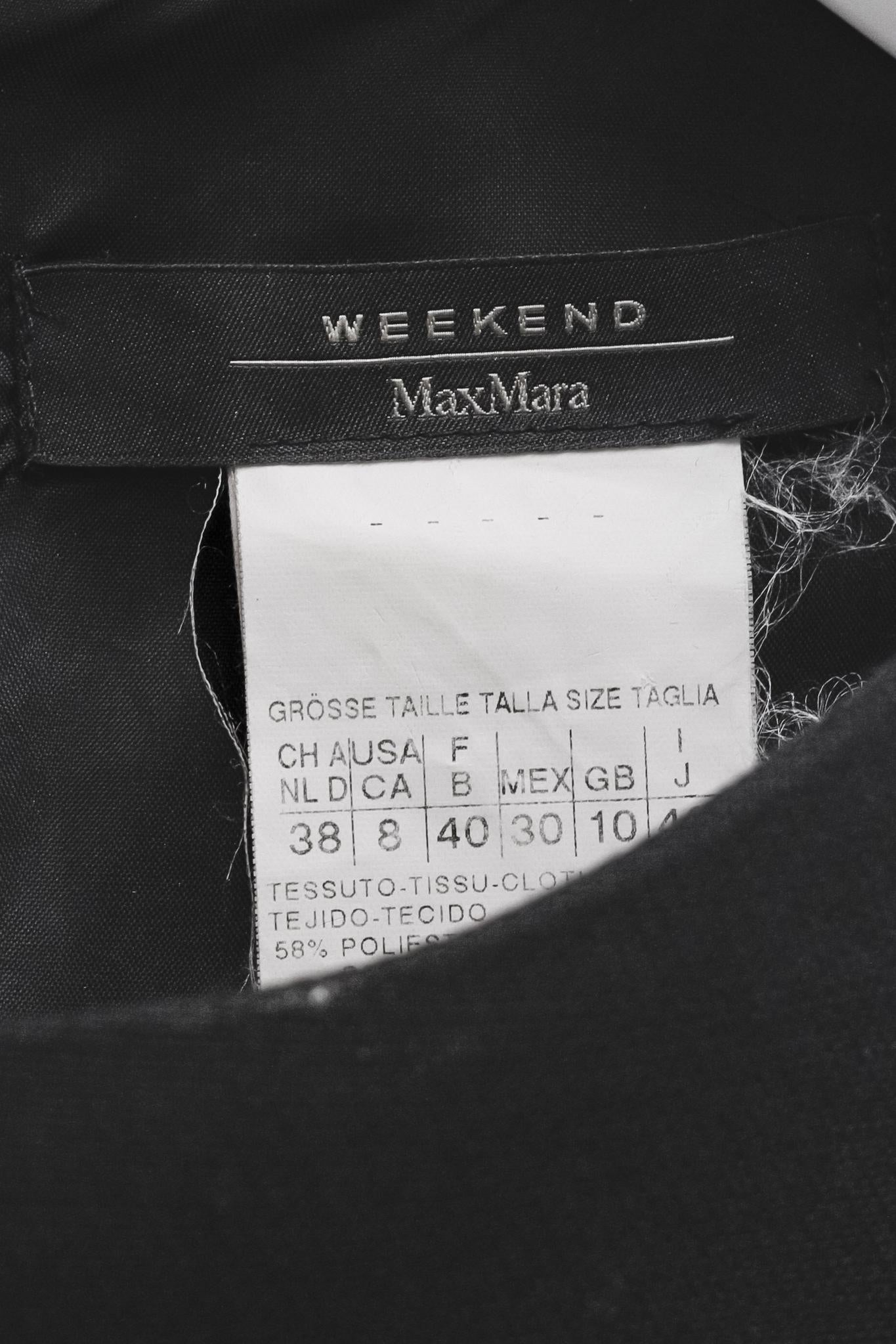 Max Mara Weekend Black Sleeveless Midi Dress