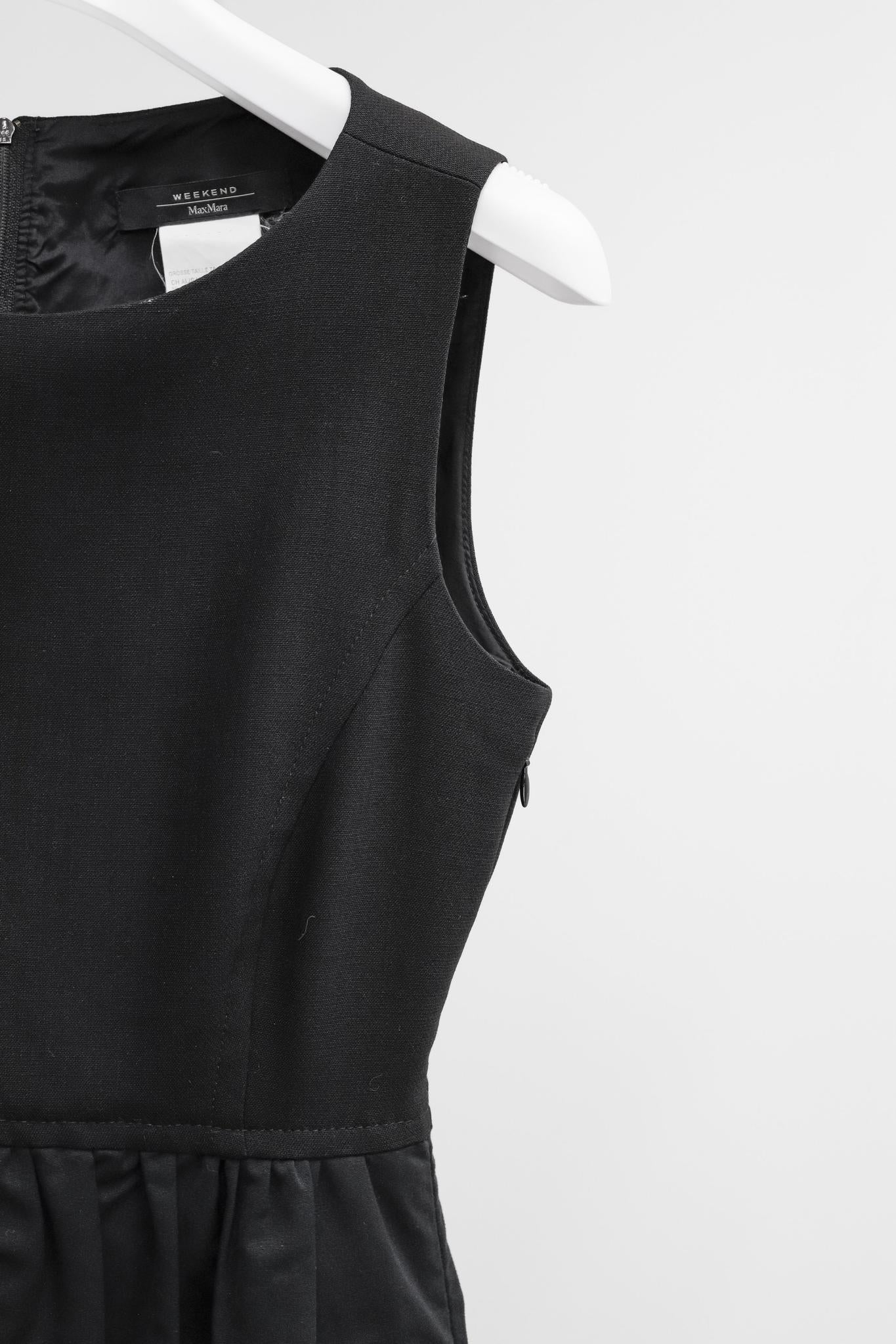 Max Mara Weekend Black Sleeveless Midi Dress
