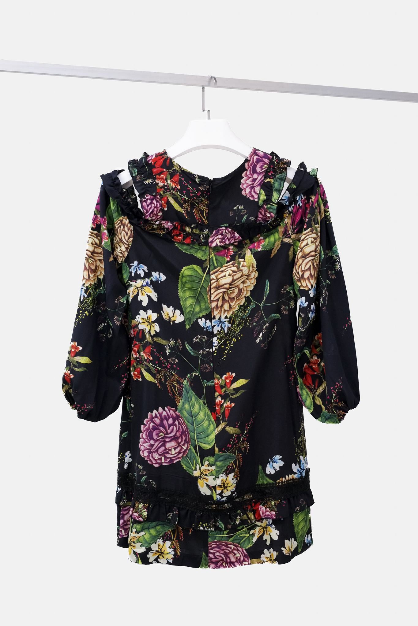 Nicholas Dahlia Floral Ruffle Dress