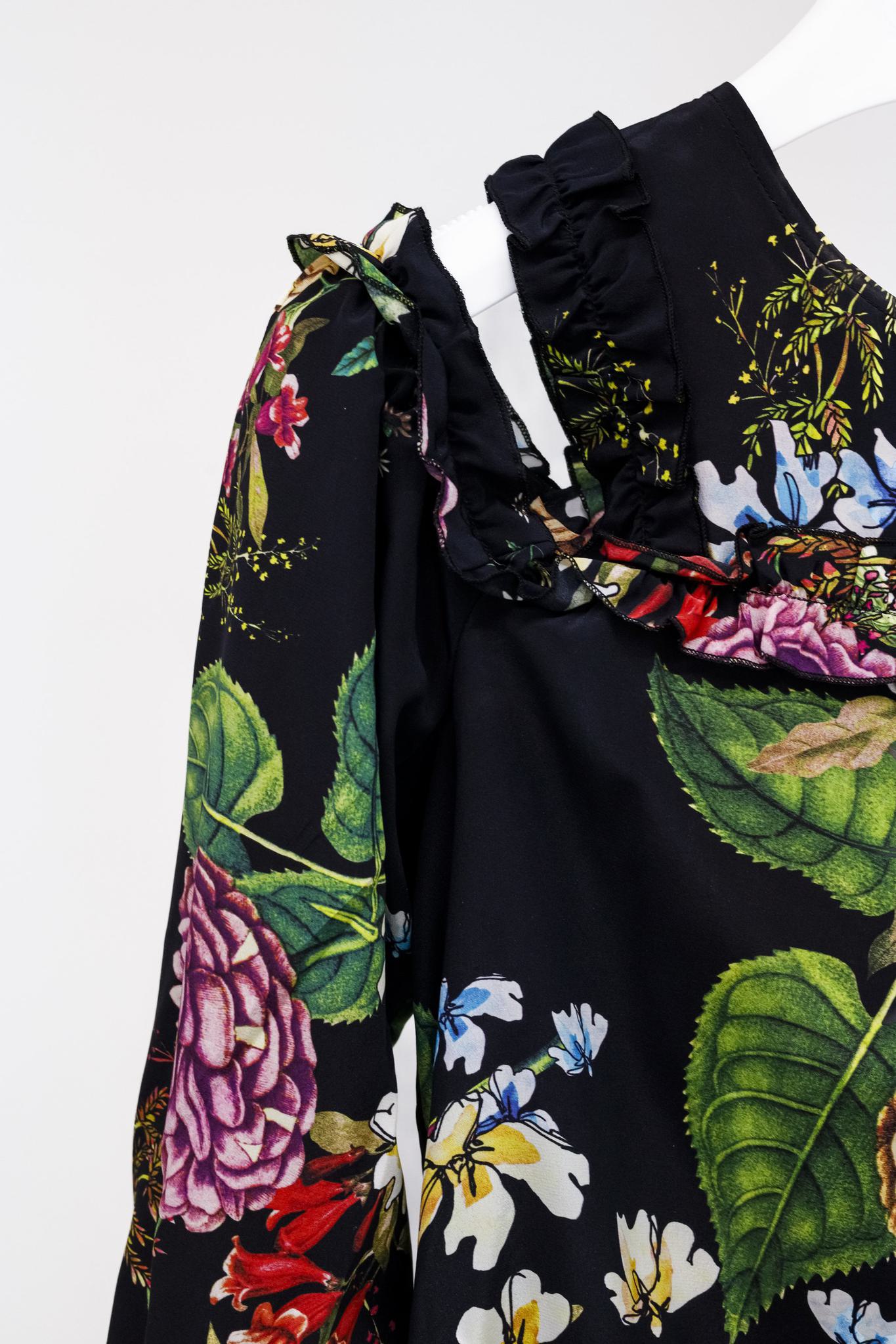 Nicholas Dahlia Floral Ruffle Dress