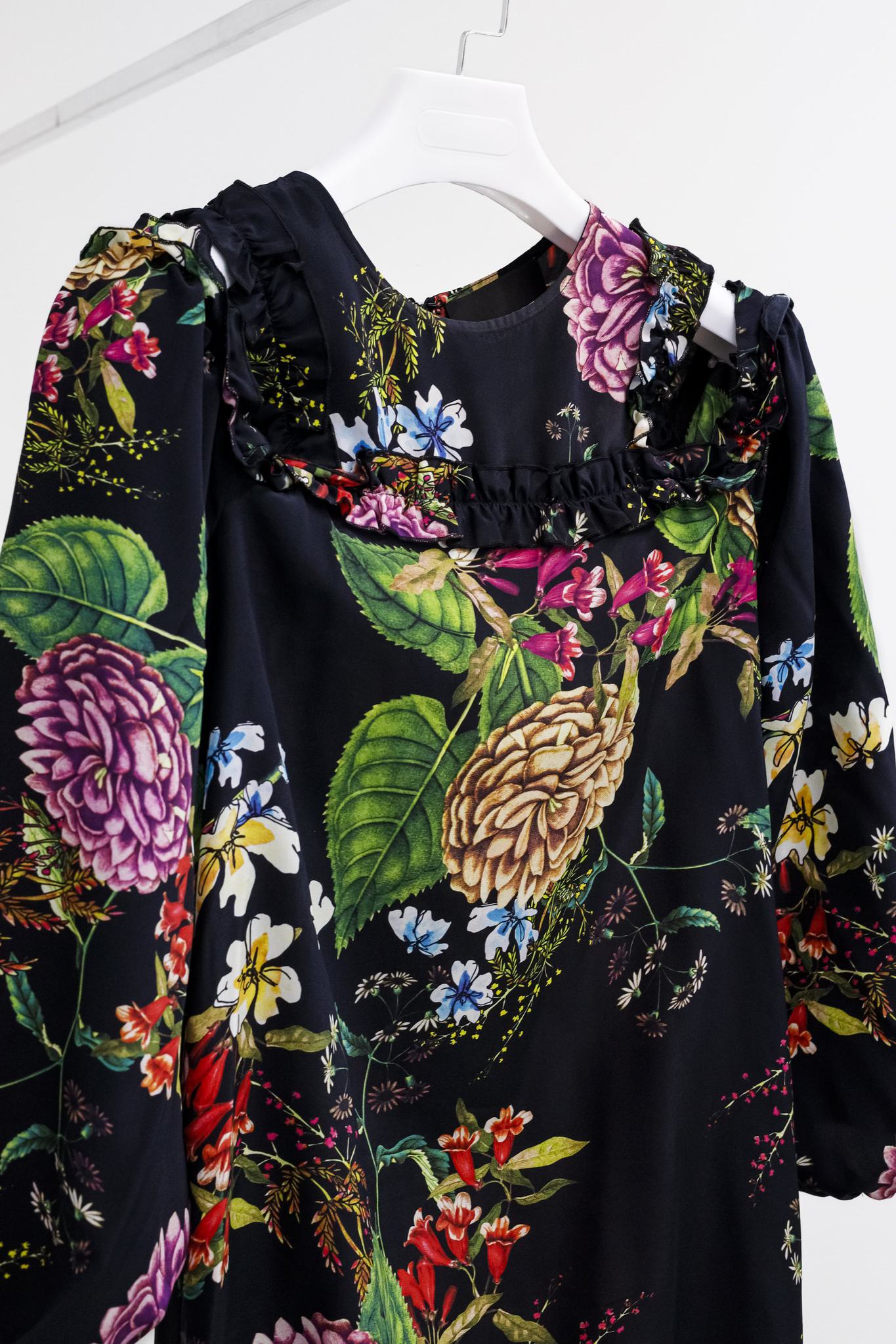 Nicholas Dahlia Floral Ruffle Dress