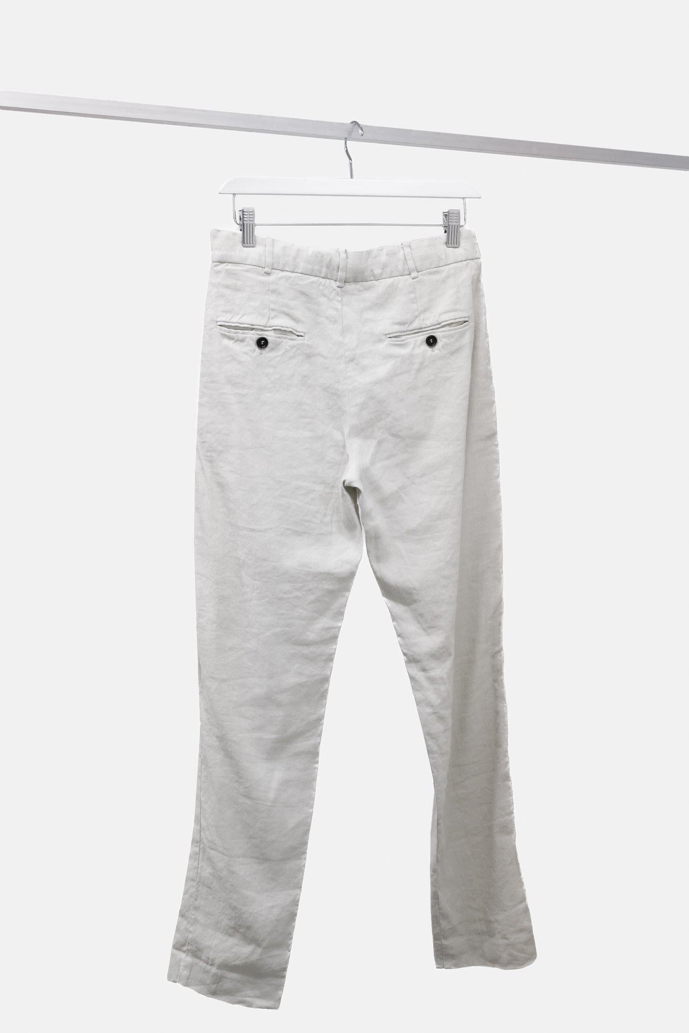 Isabel Marant Etoile Kylie Ecru Linen-Blend Pants